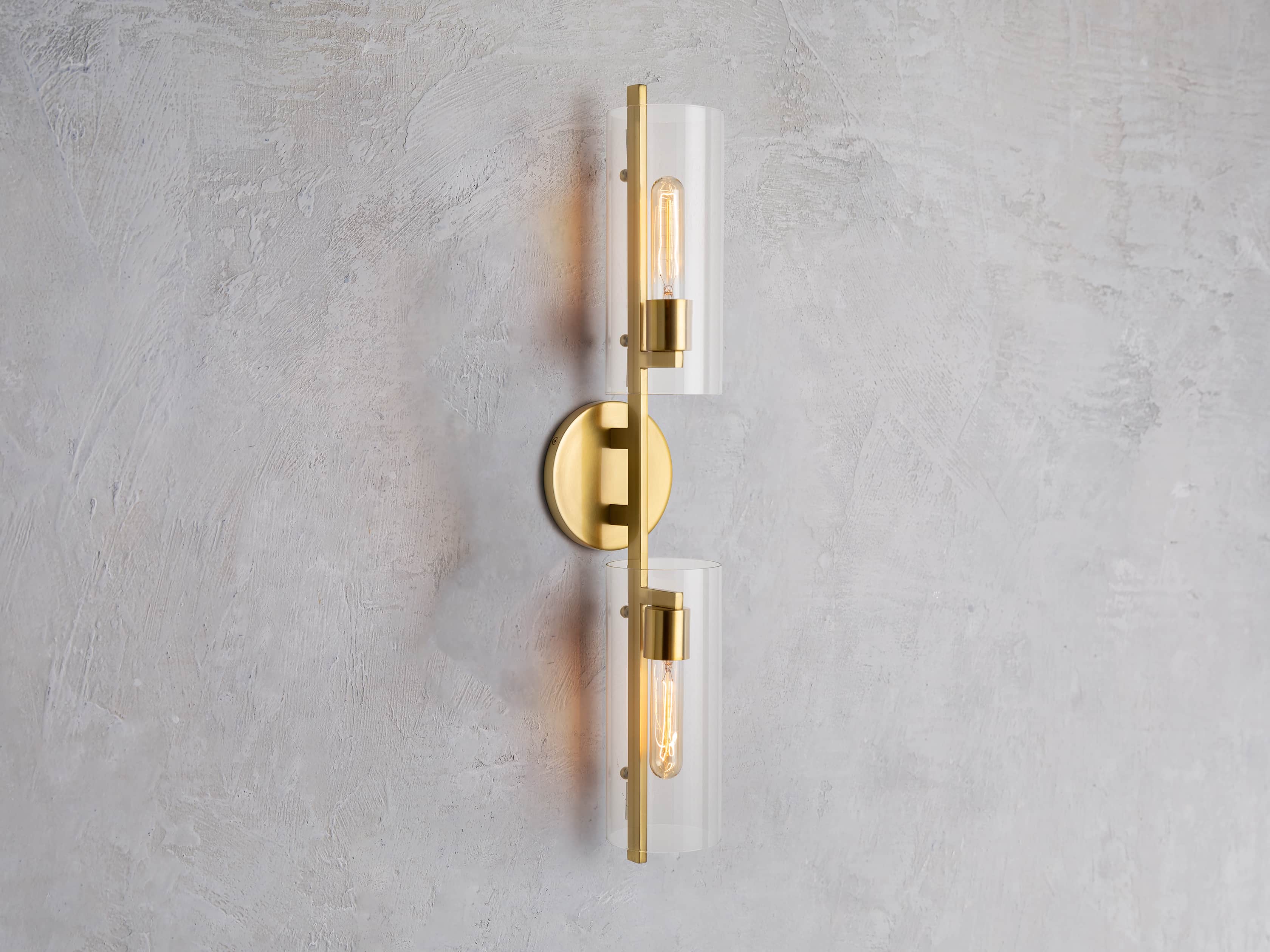 Kendrick 2-Light Sconce in Brass, slide 1 of 5