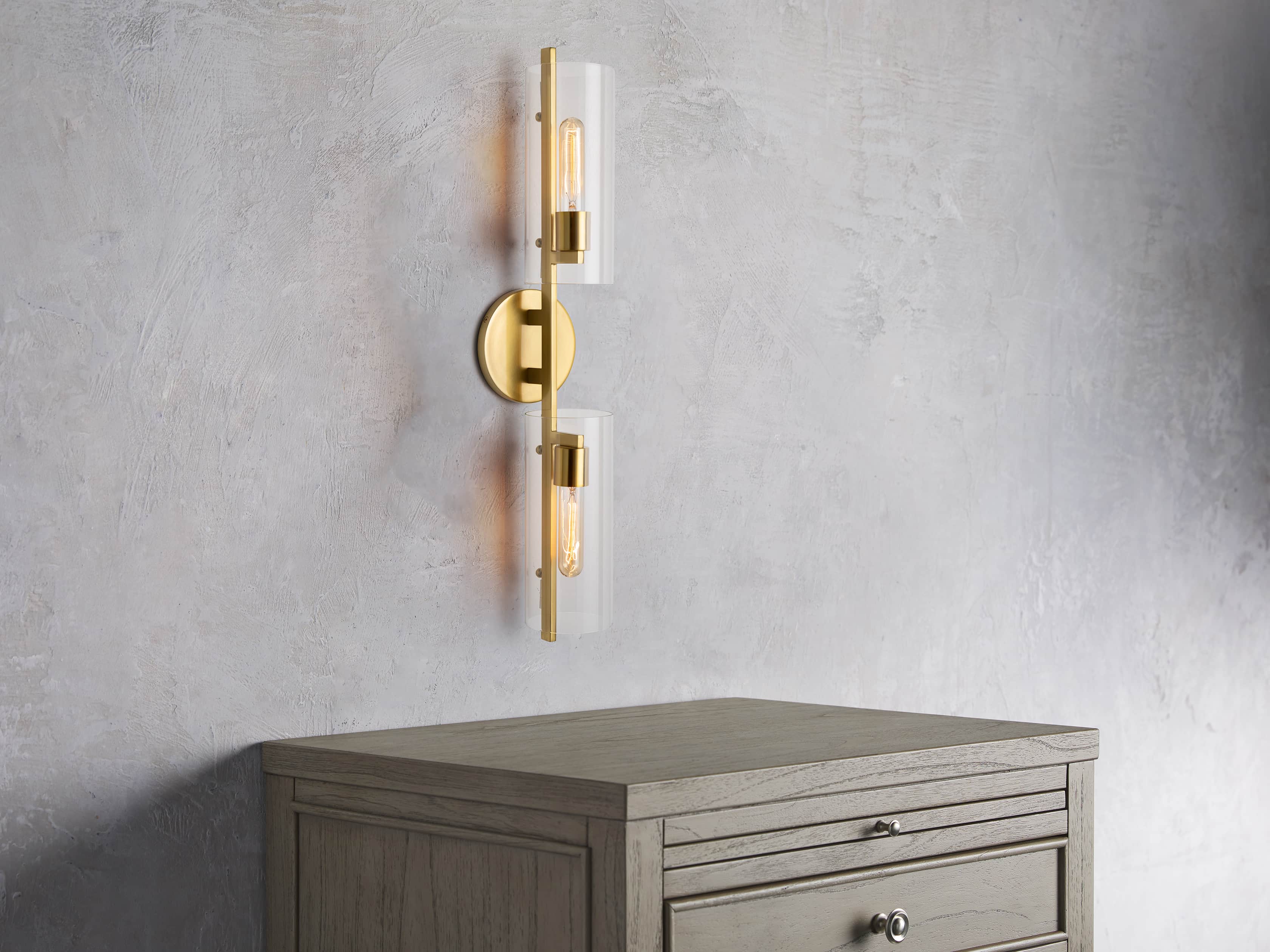 Kendrick 2-Light Sconce in Brass, slide 3 of 5