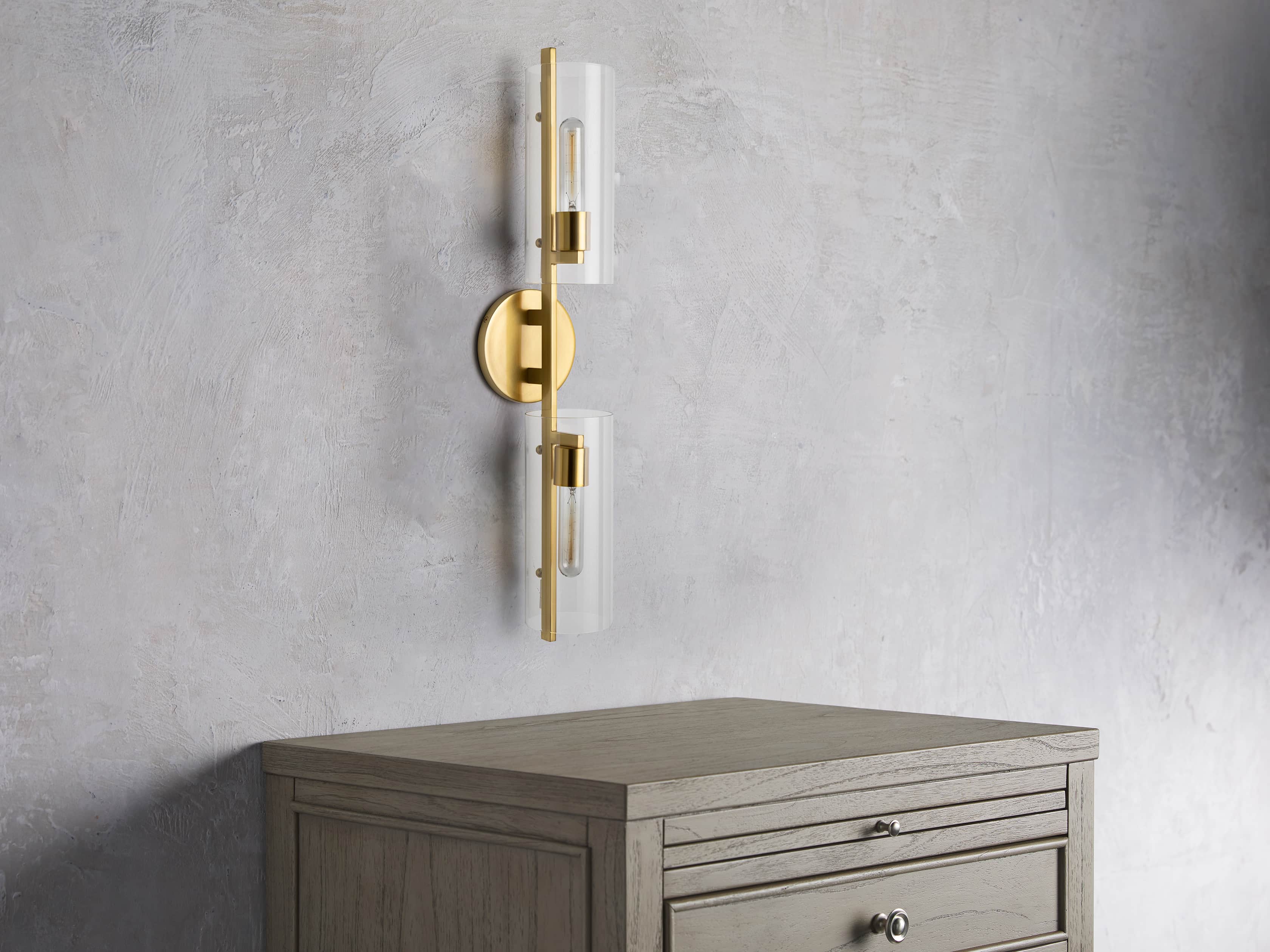 Kendrick 2-Light Sconce in Brass, slide 4 of 5
