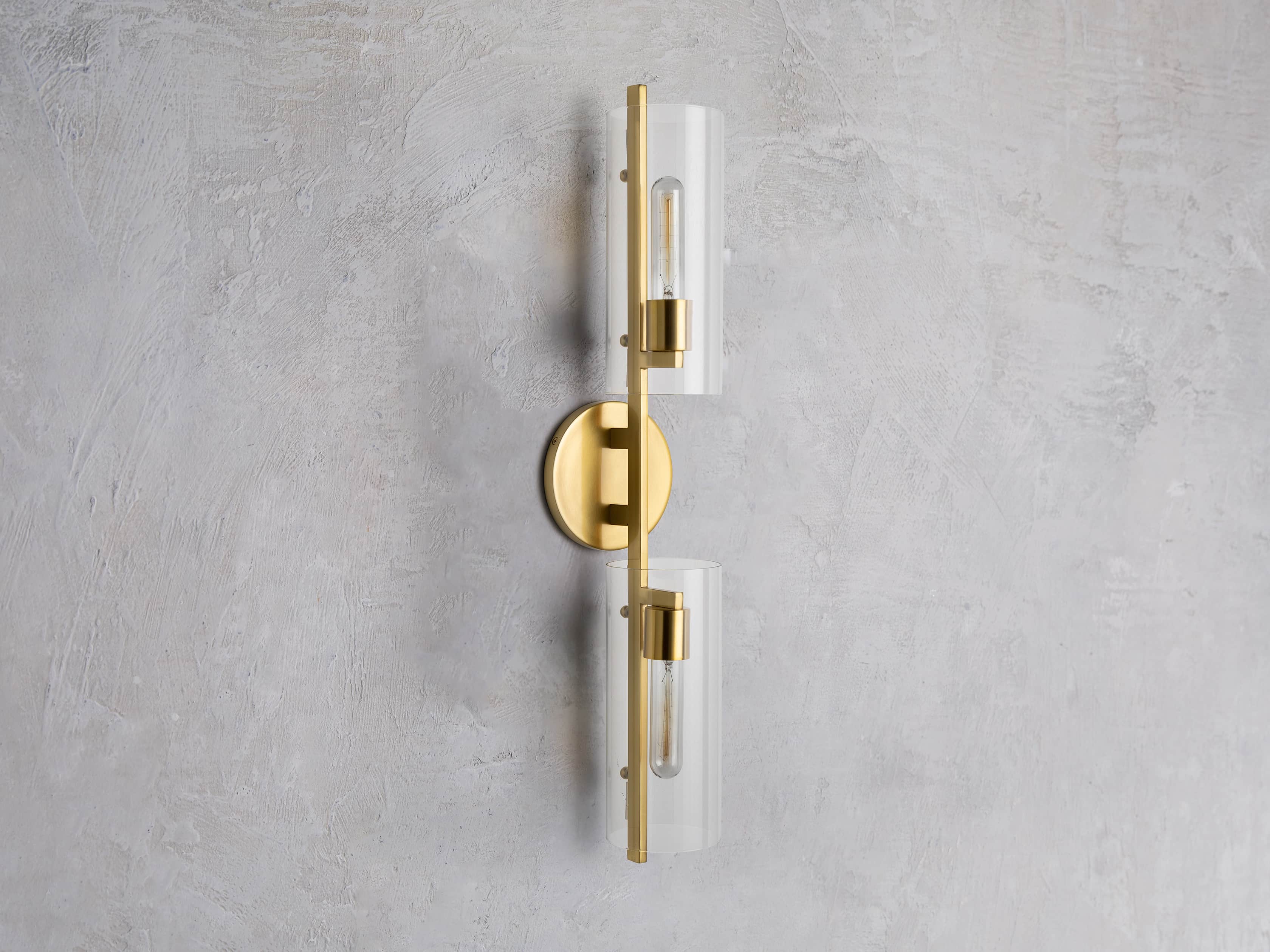 Kendrick 2-Light Sconce in Brass, slide 2 of 5