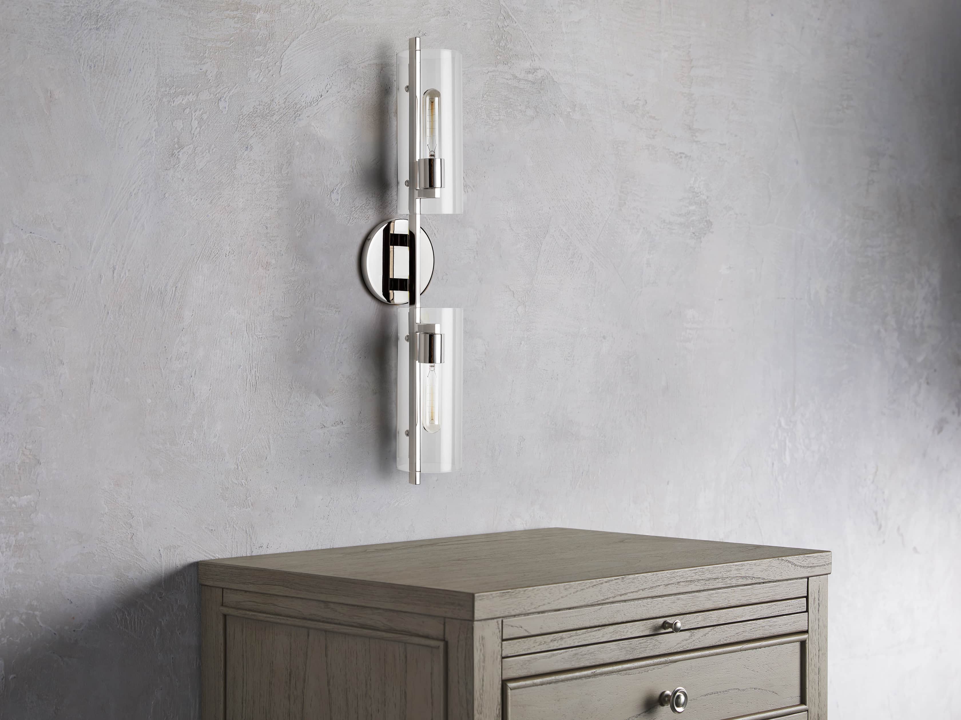 Kendrick 2-Light Sconce in Nickel, slide 4 of 5