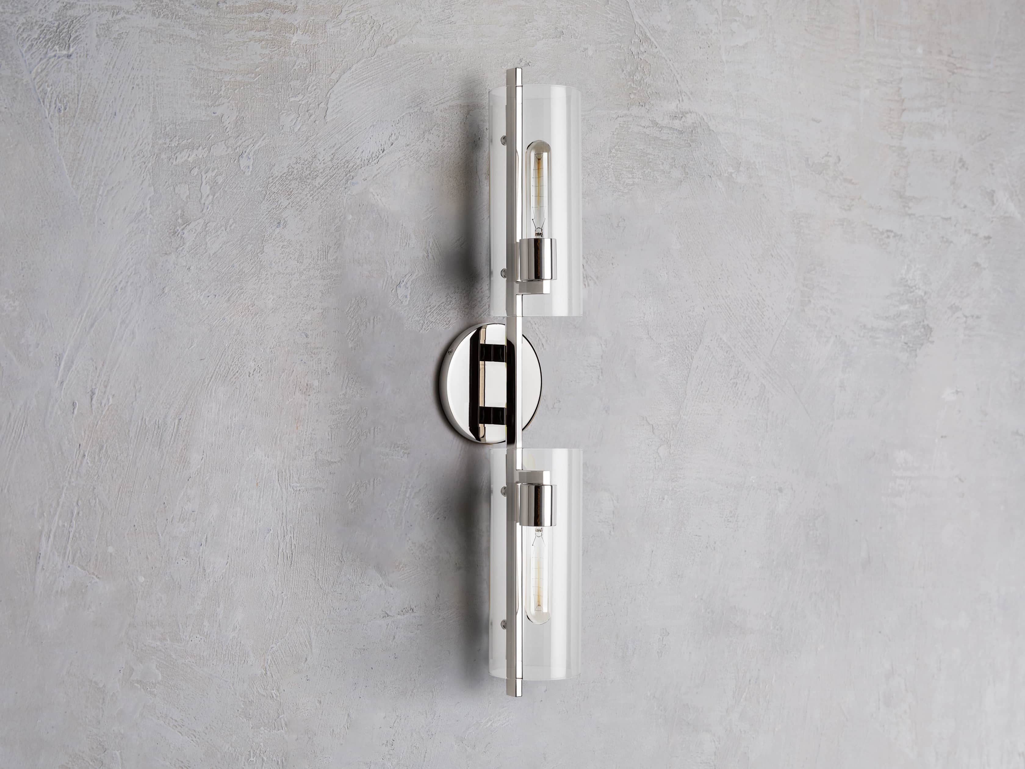 Kendrick 2-Light Sconce in Nickel, slide 2 of 5
