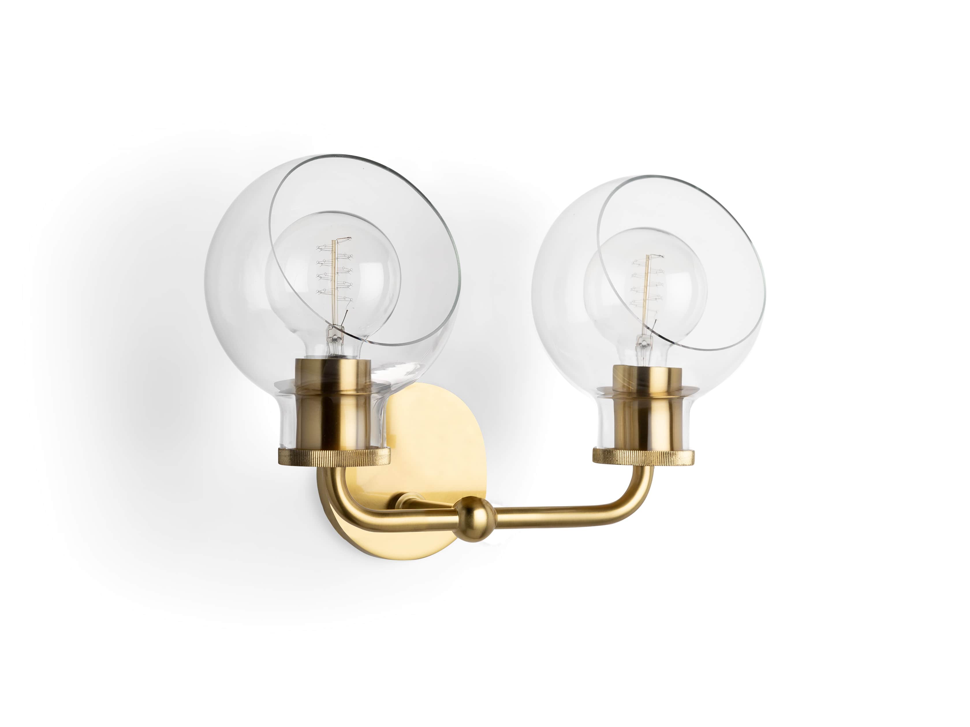 Maisie 2-Light Vanity Sconce in Brass, slide 3 of 3