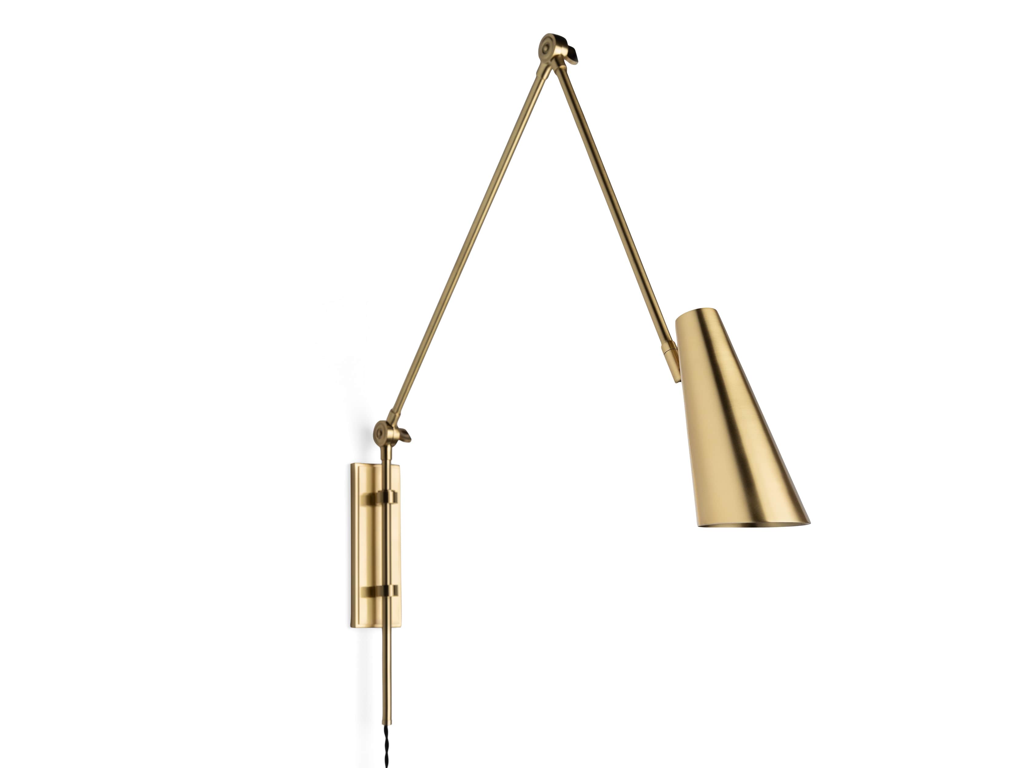 PERCEY BRASS SWING ARM SCONCE, slide 3 of 3