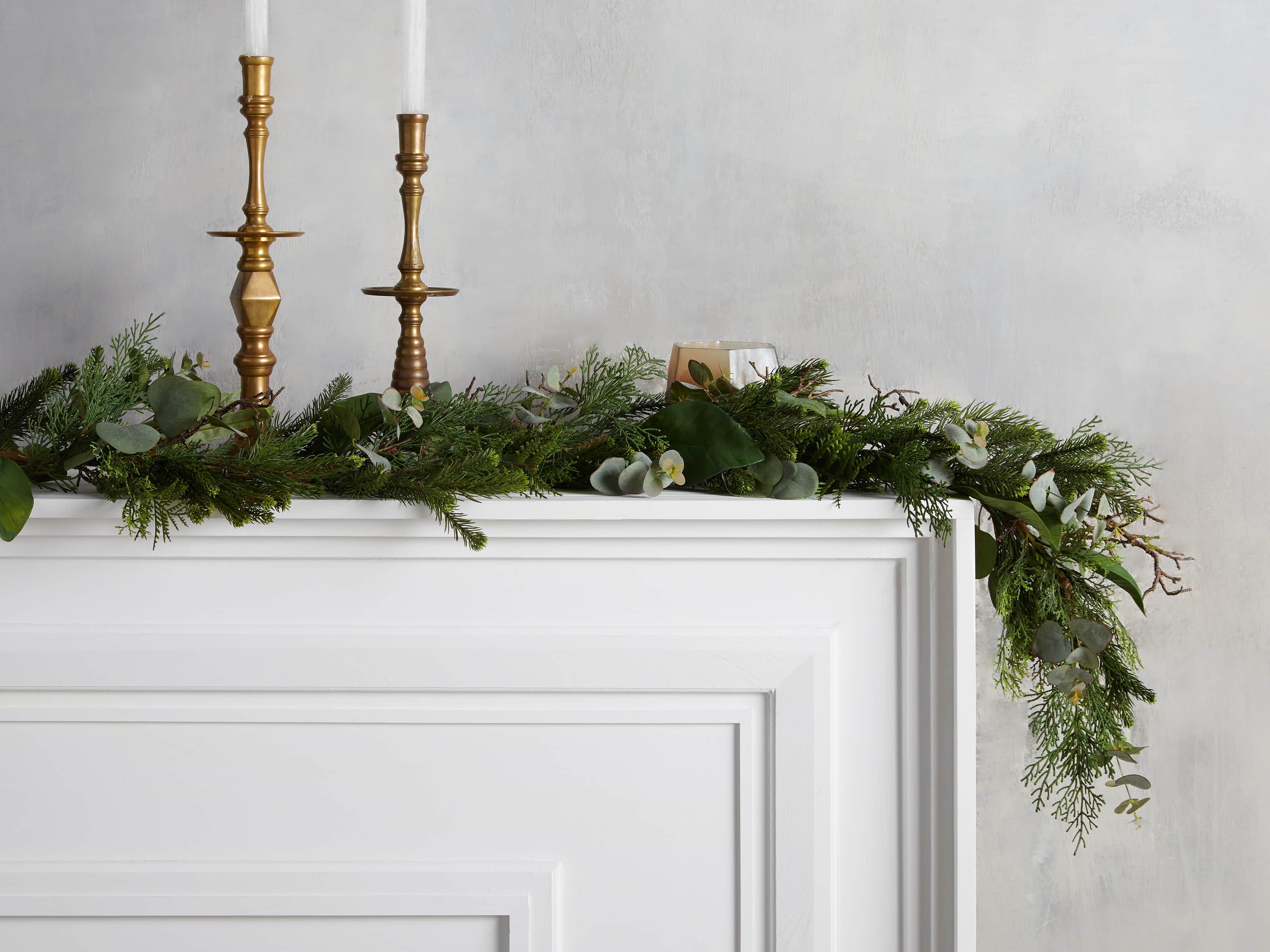 Faux Mixed Greenery Garland, slide 1 of 2