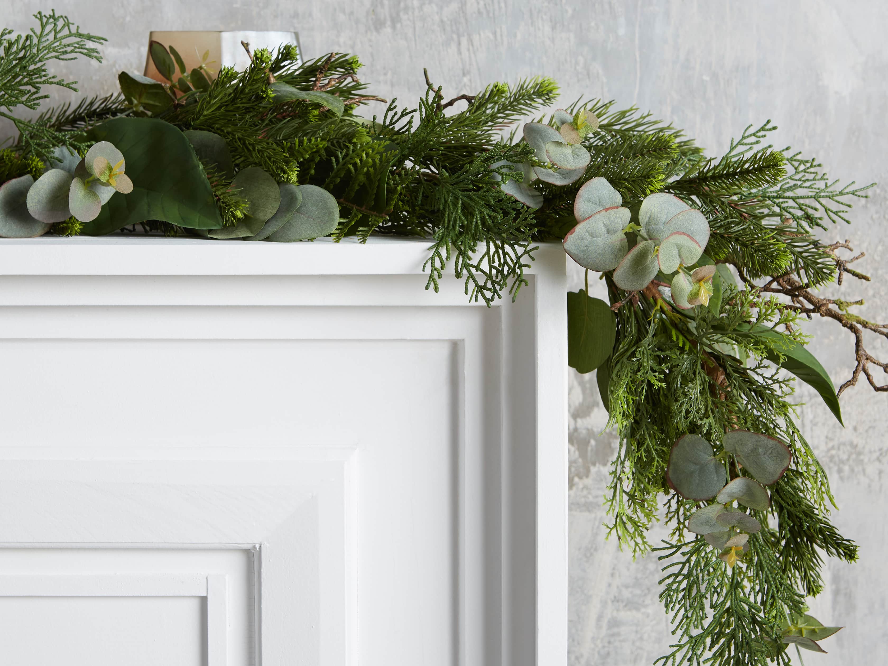 Faux Mixed Greenery Garland, slide 2 of 2