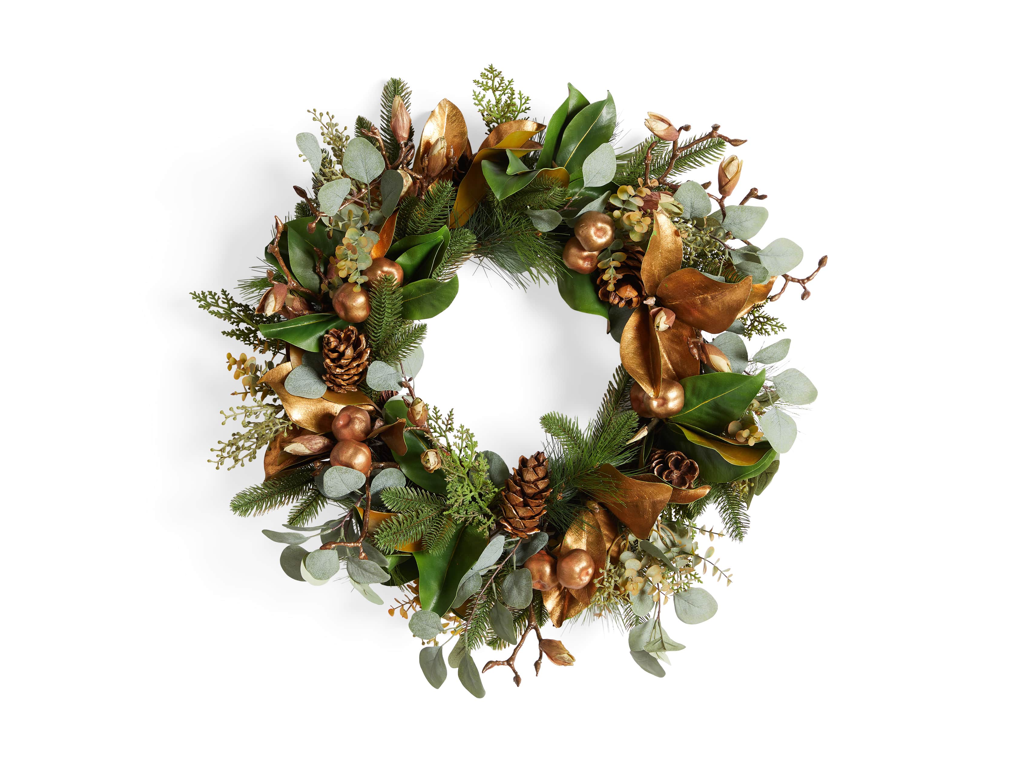 Faux Golden Mix Wreath, slide 4 of 4