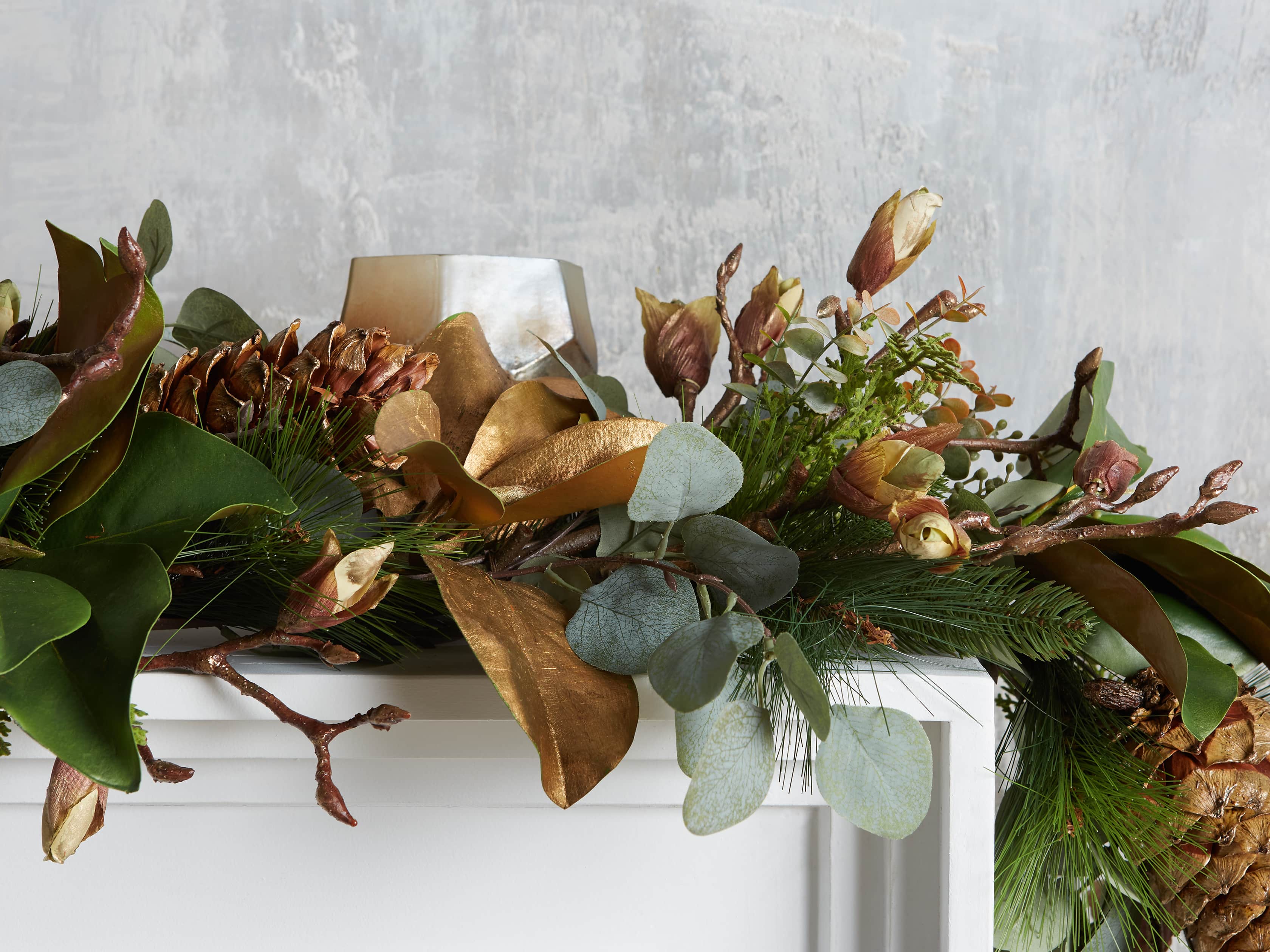 Faux Golden Mix Garland, slide 2 of 2