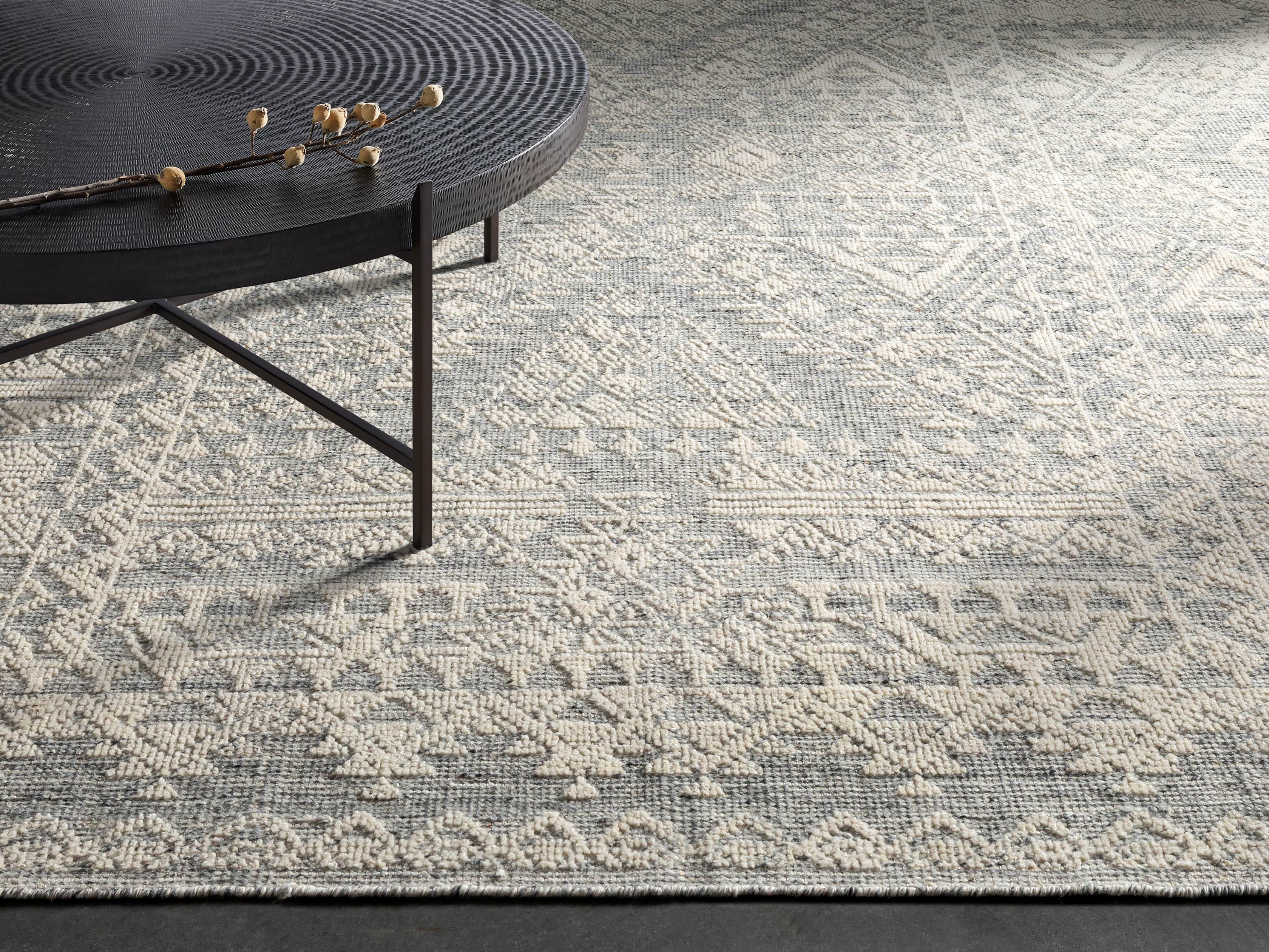 Bowen Grey Handknotted Rug Arhaus
