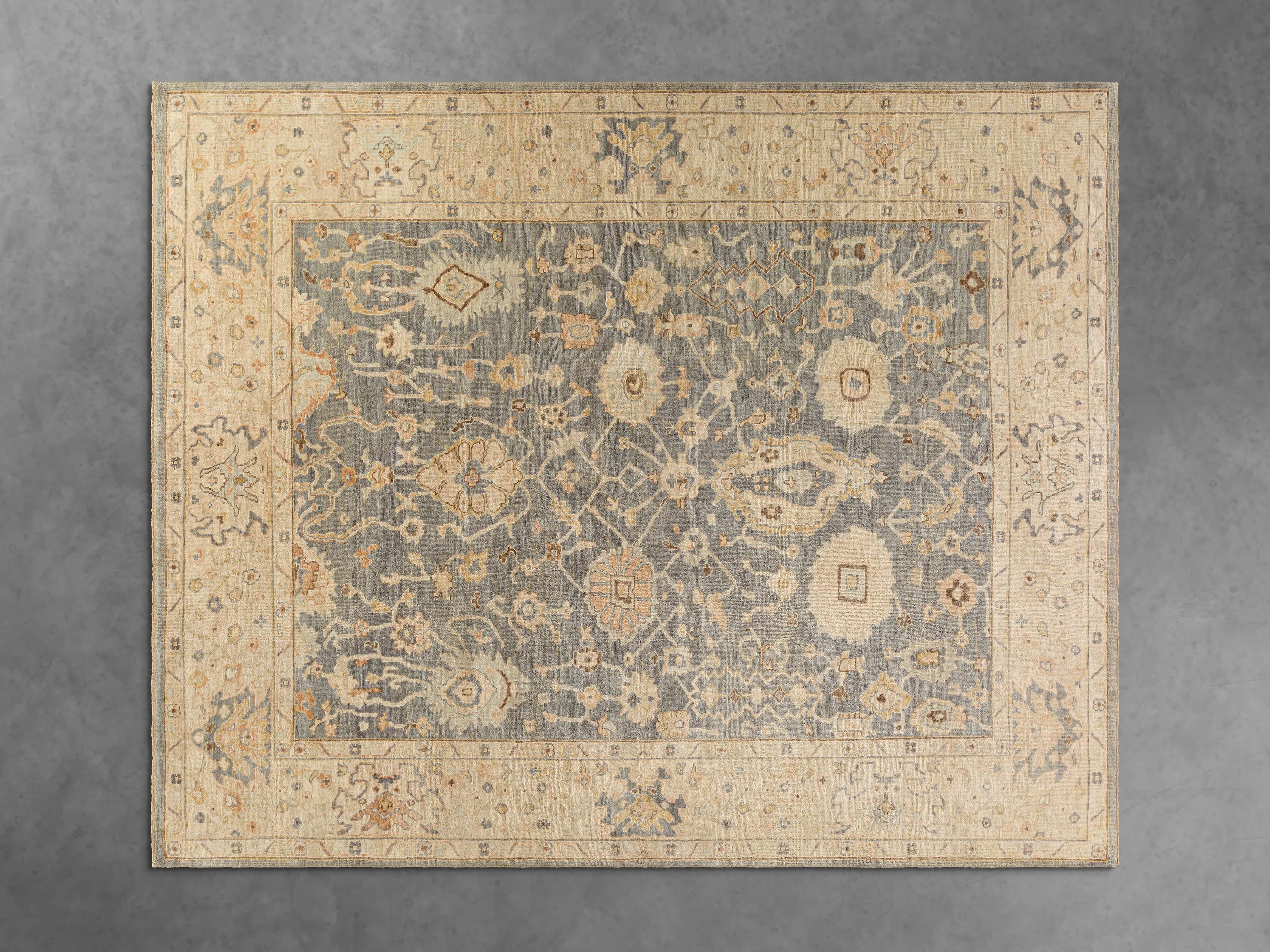 View the Enya Light Grey Hand-knotted Rug