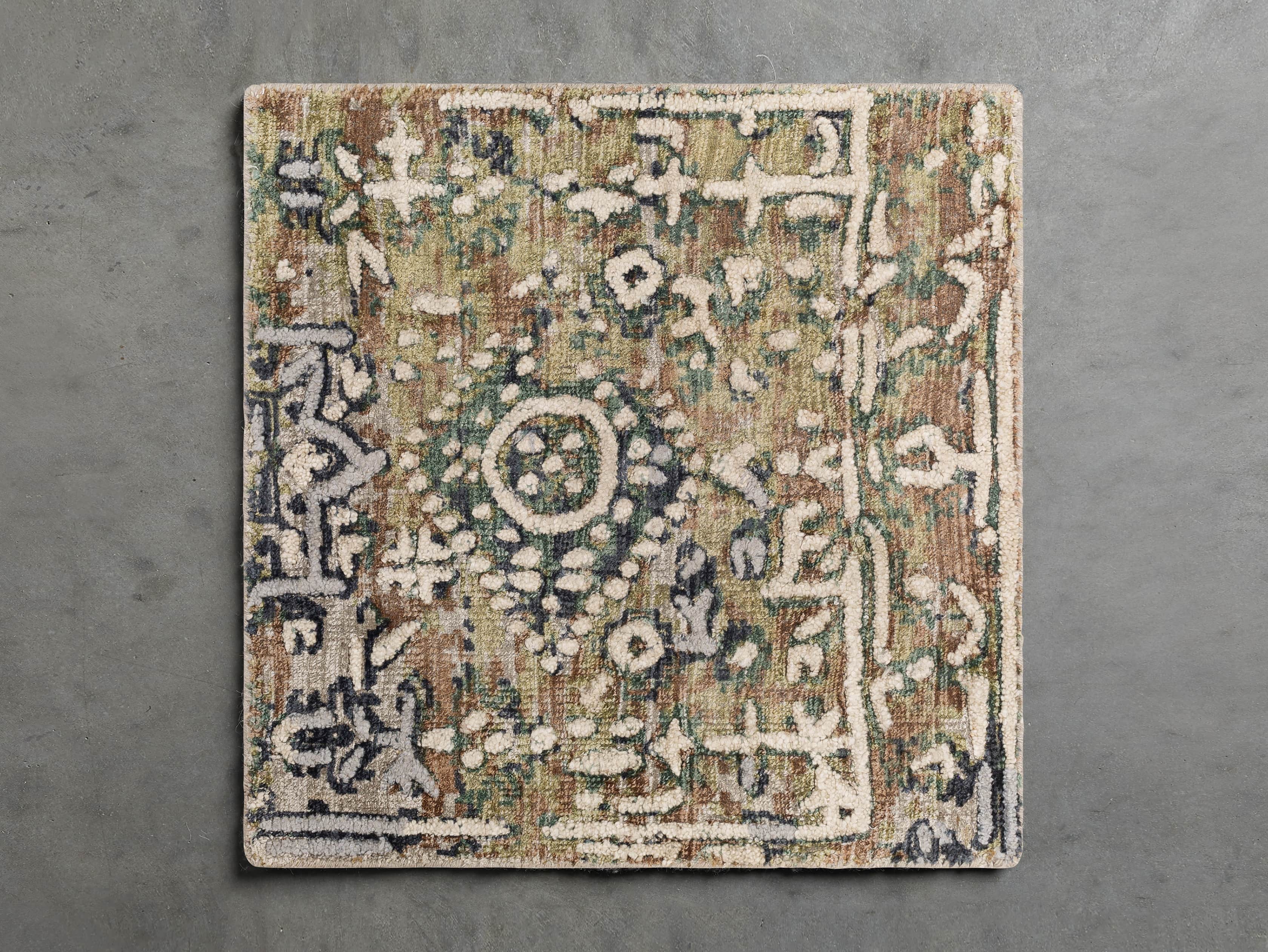 18X18 HARLOWE IVORY RUG SWATCH, slide 1 of 1