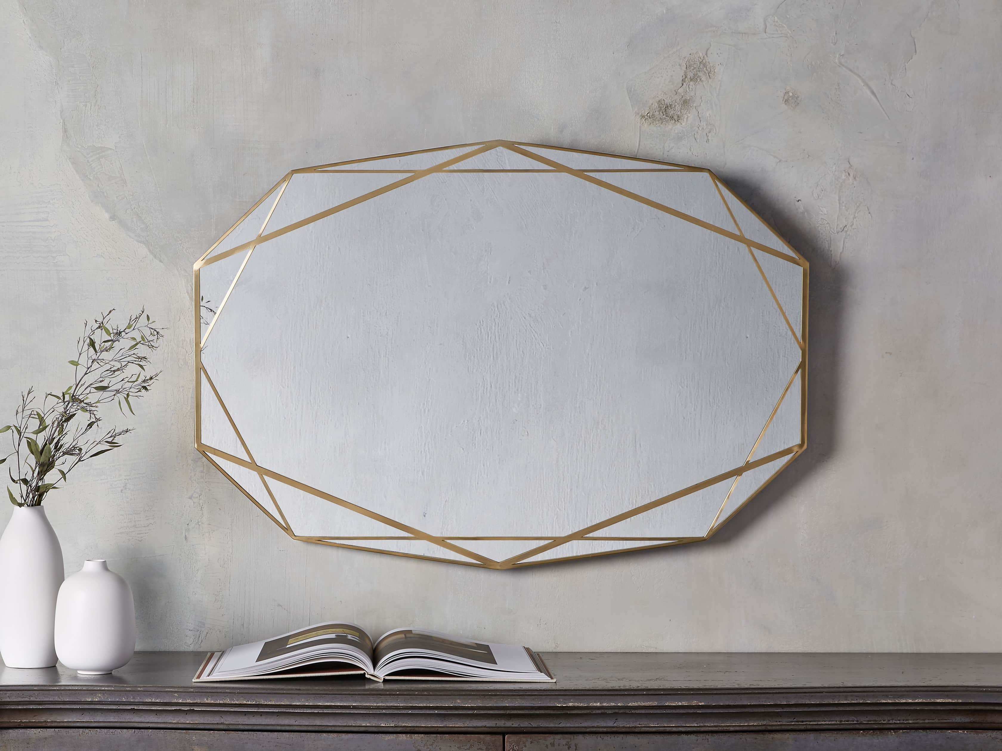 Geode 28" Wall Mirror, slide 1 of 3