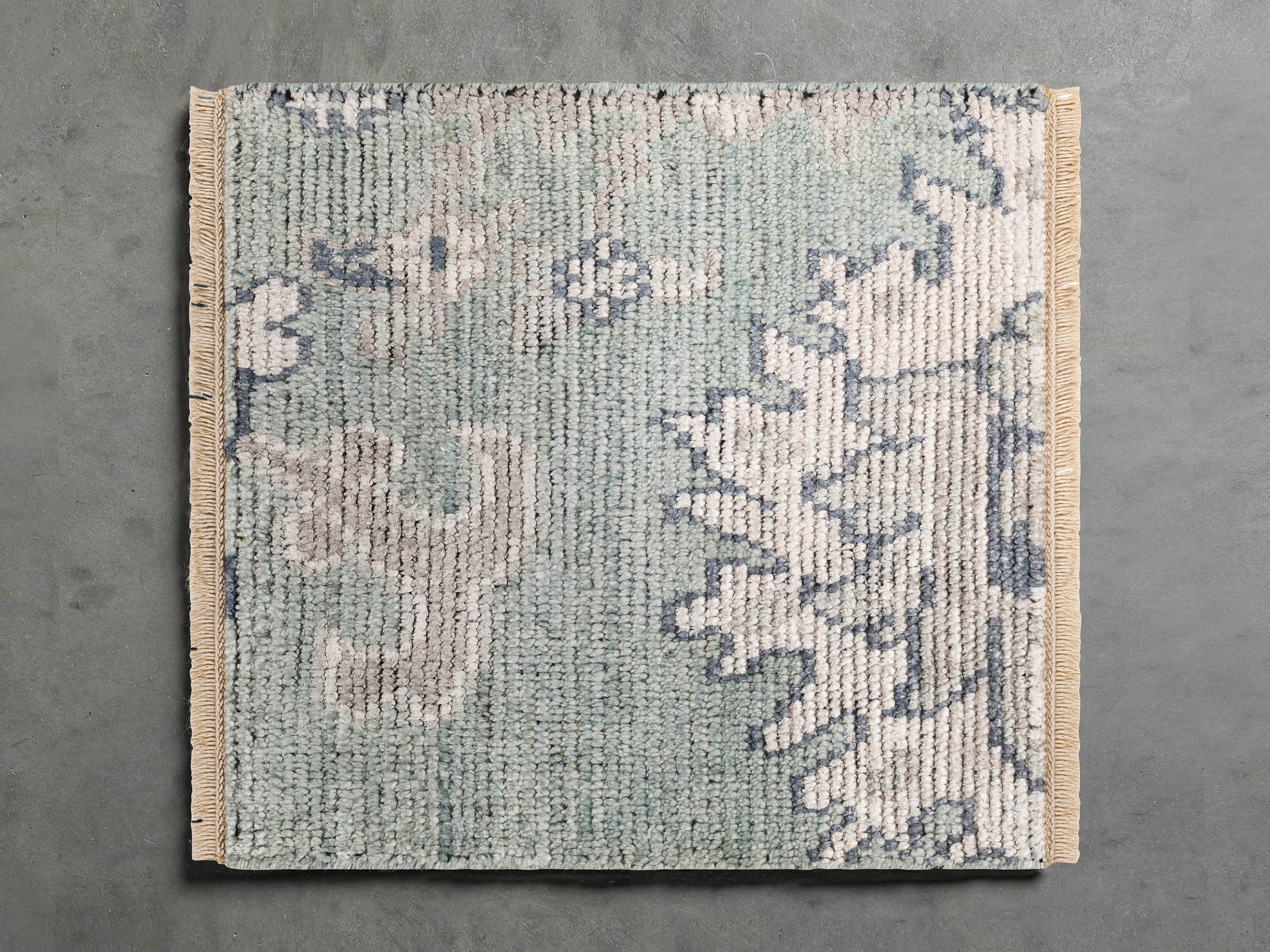 18X18 VENTURA AQUA RUG SWATCH, slide 1 of 1