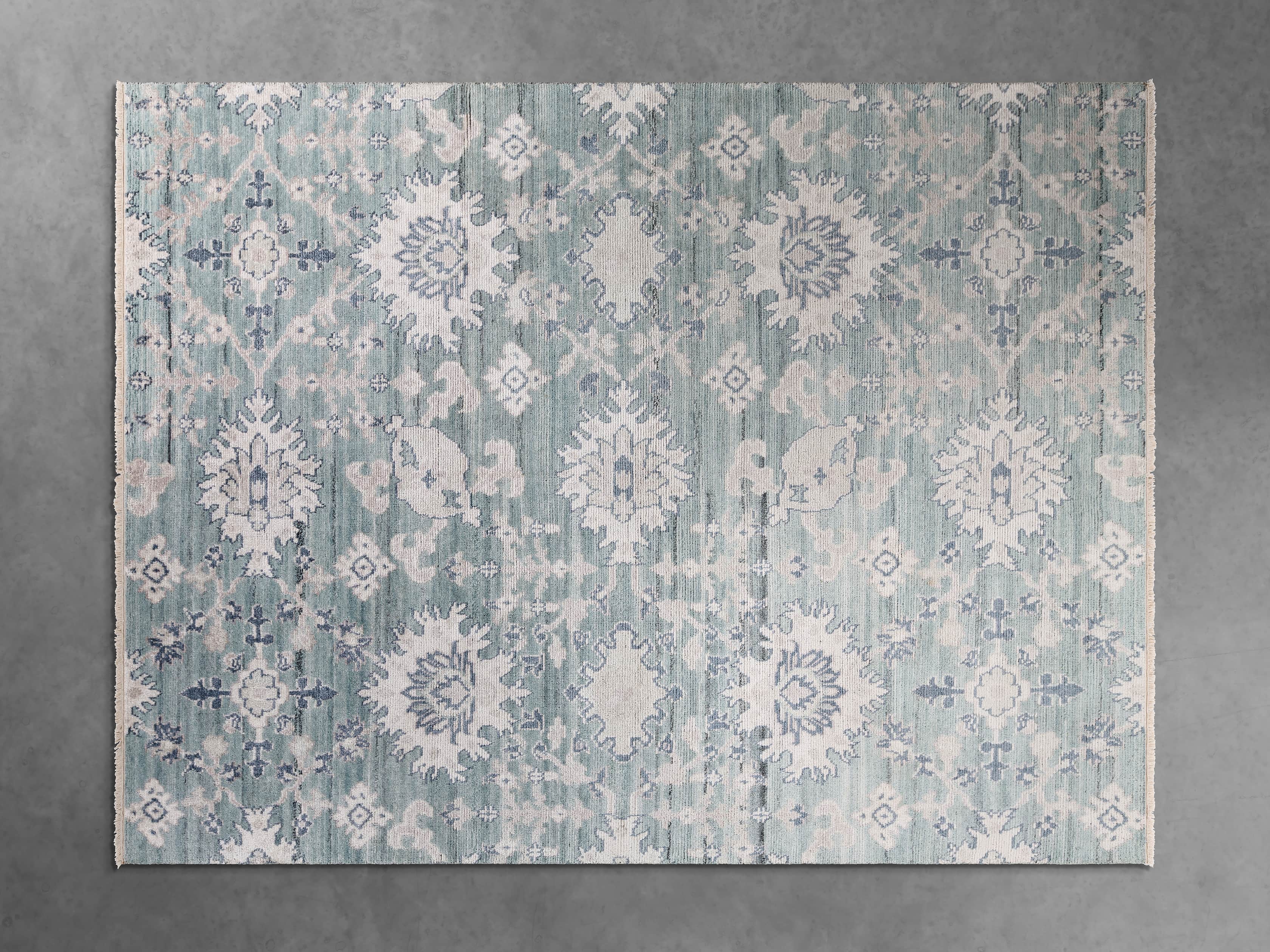 View the Ventura Aqua Hand-knotted Rug