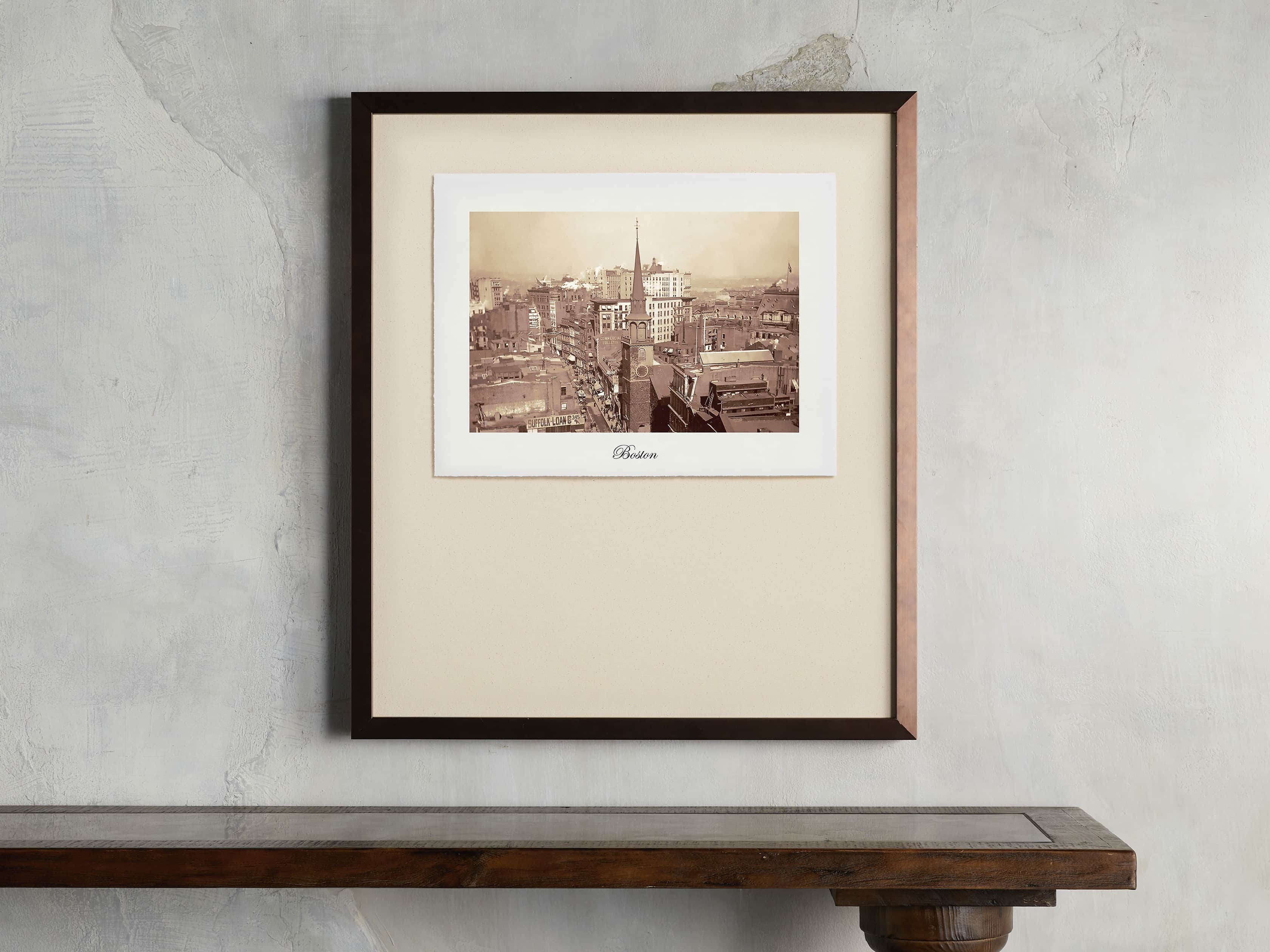 27" Framed Postcard from Boston II, slide 1 of 2