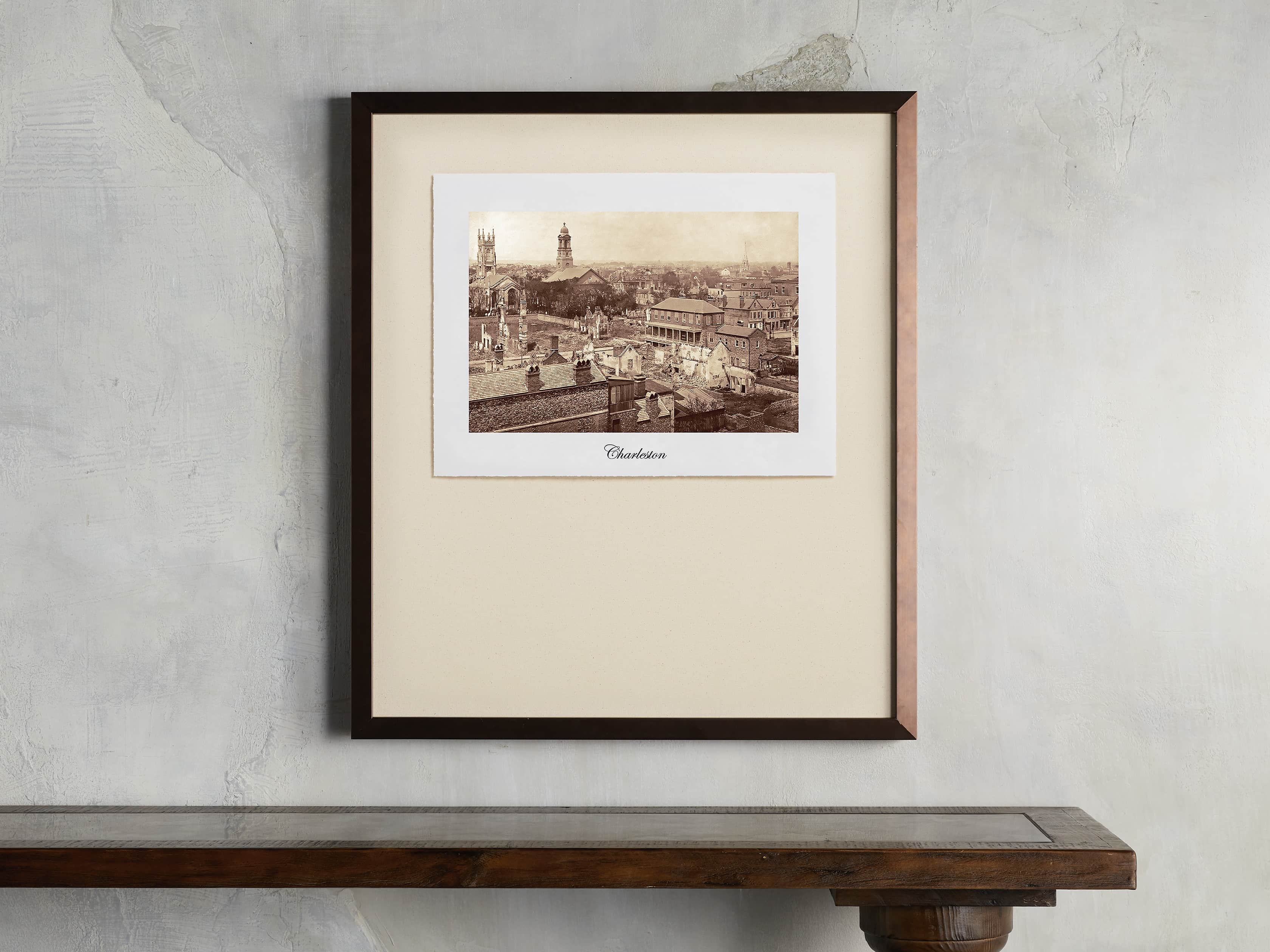 27" Framed Postcard from Charleston I, slide 1 of 2