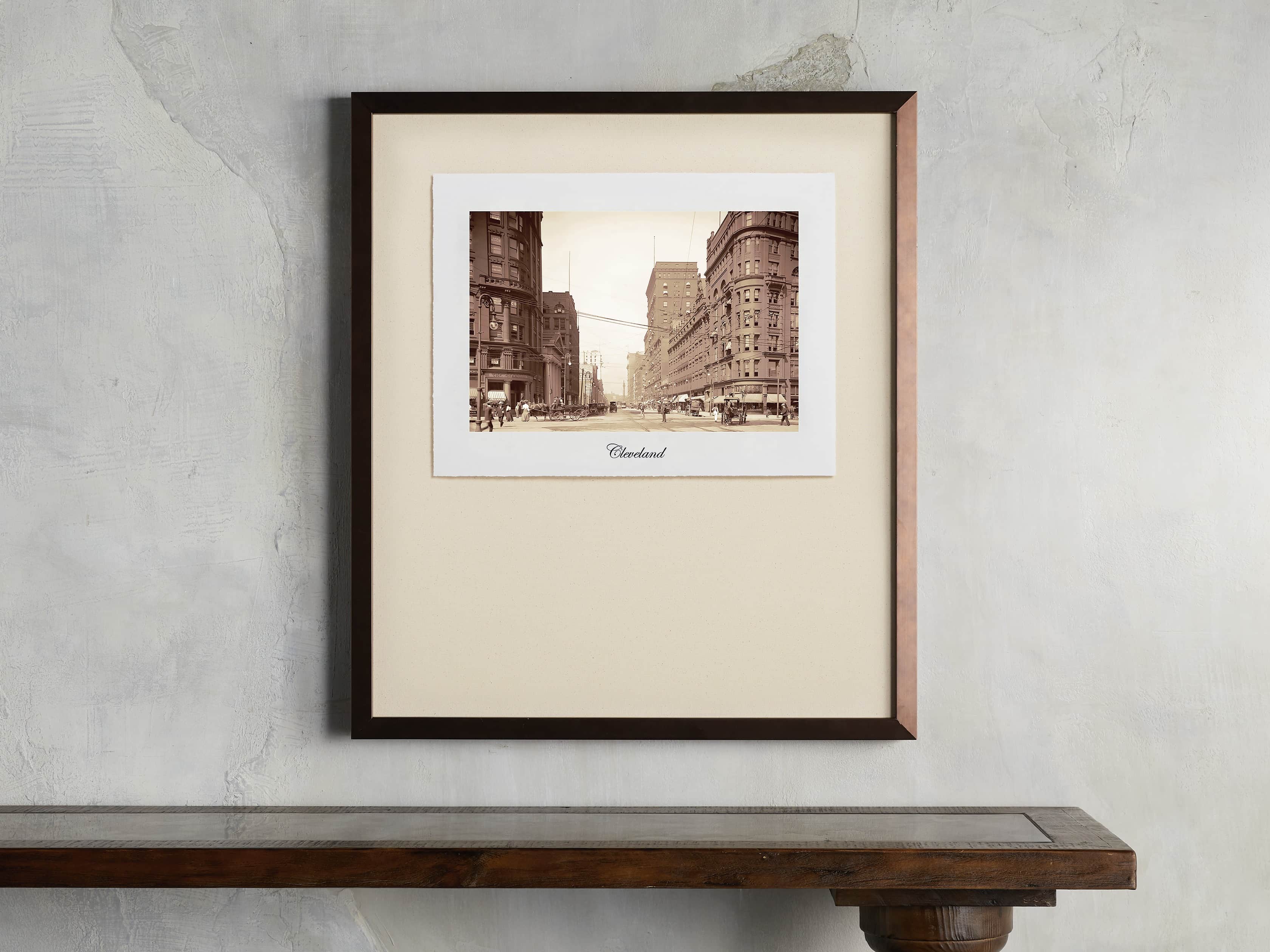 27" Framed Postcard from Cleveland I, slide 1 of 2