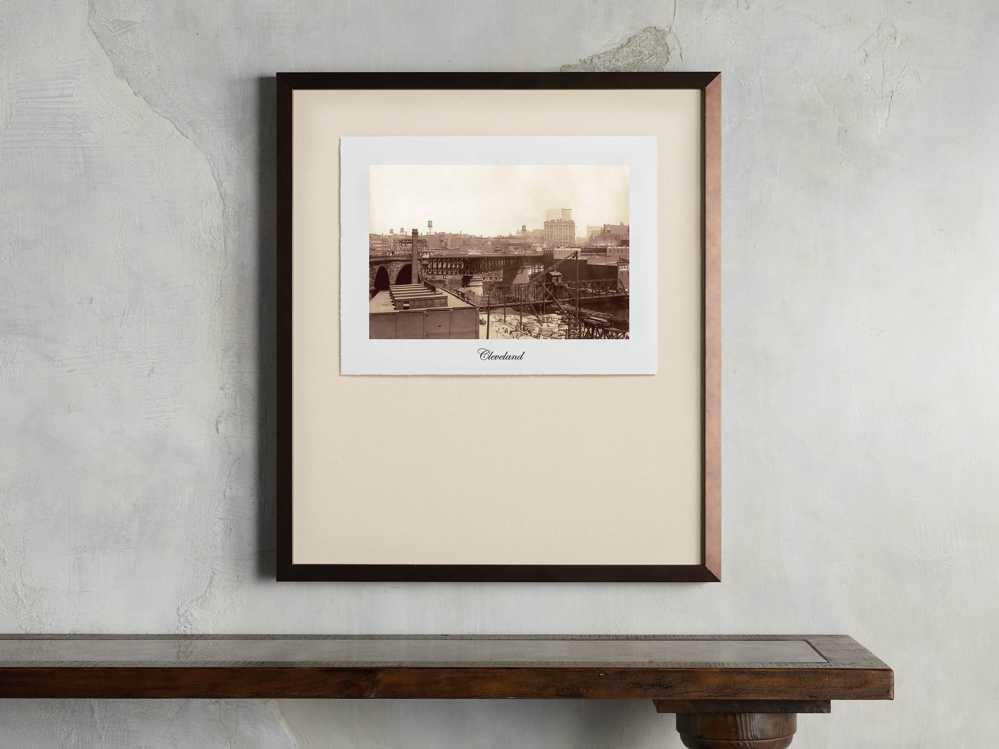 27" Framed Postcard from Cleveland II, slide 1 of 2