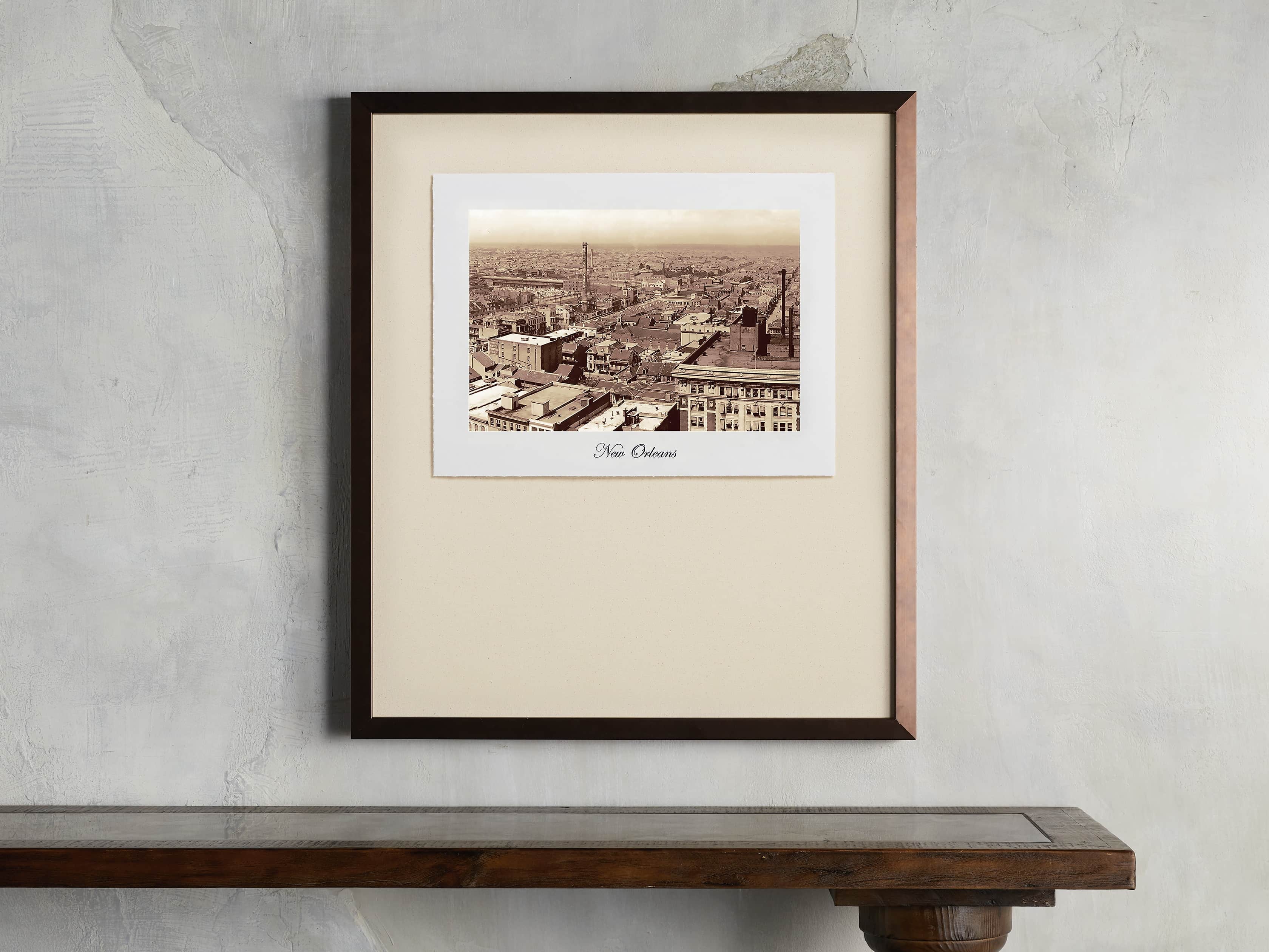 27" Framed Postcard from New Orleans II, slide 1 of 2
