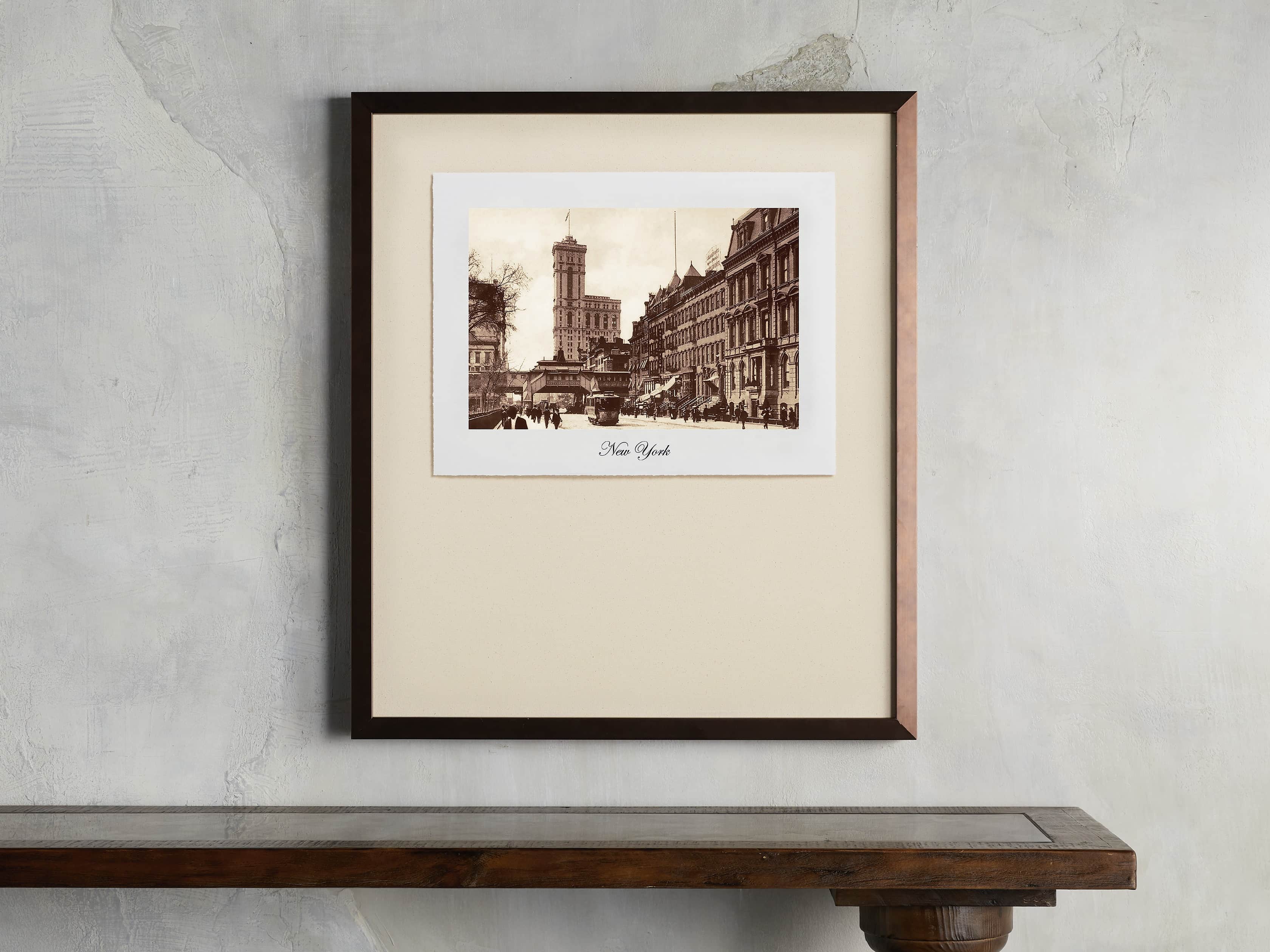 27" Framed Postcard from New York 2