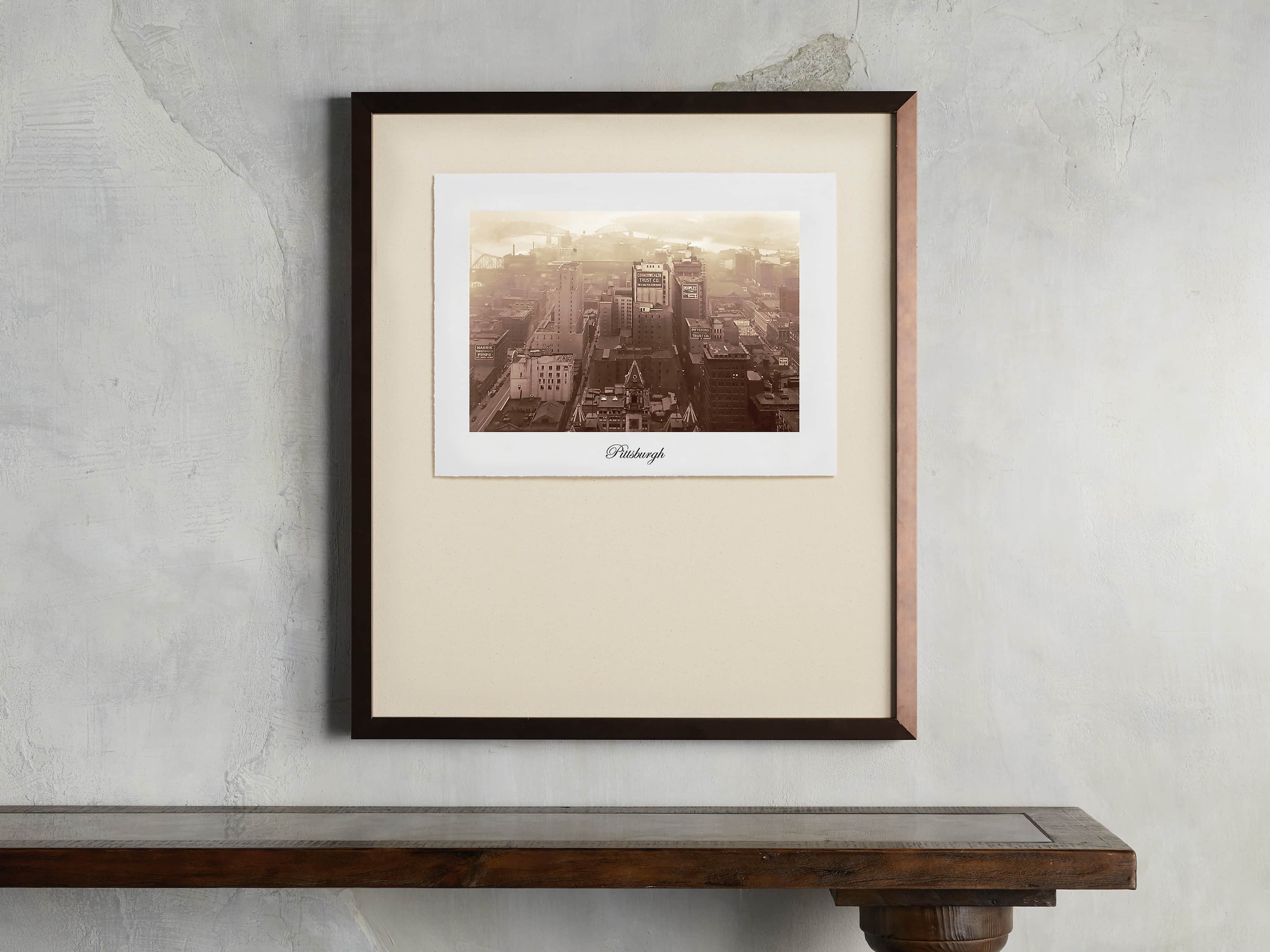 27" Framed Postcard from Pittsburgh I, slide 1 of 2