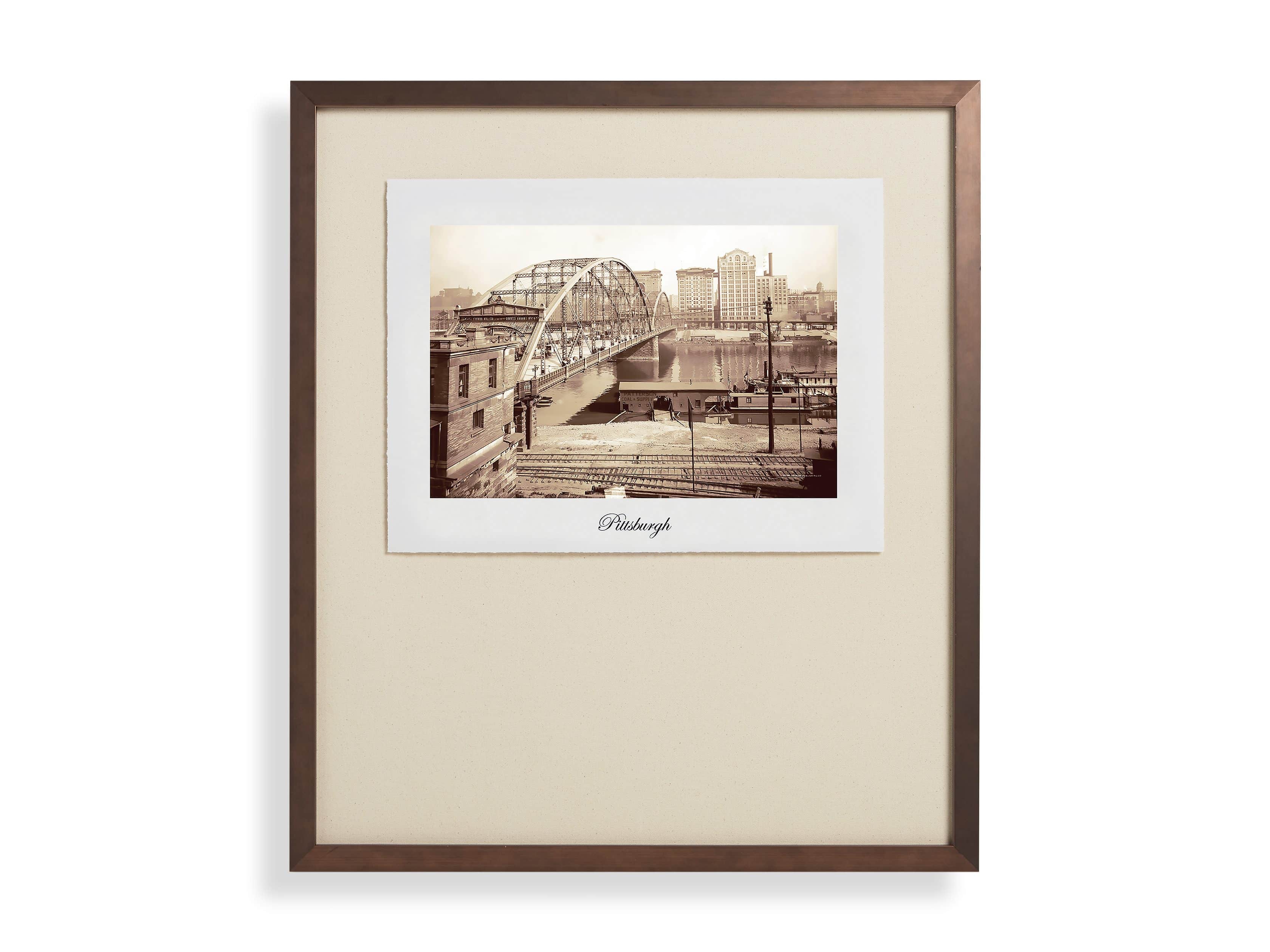 27" Framed Postcard from Pittsburgh II, slide 2 of 2