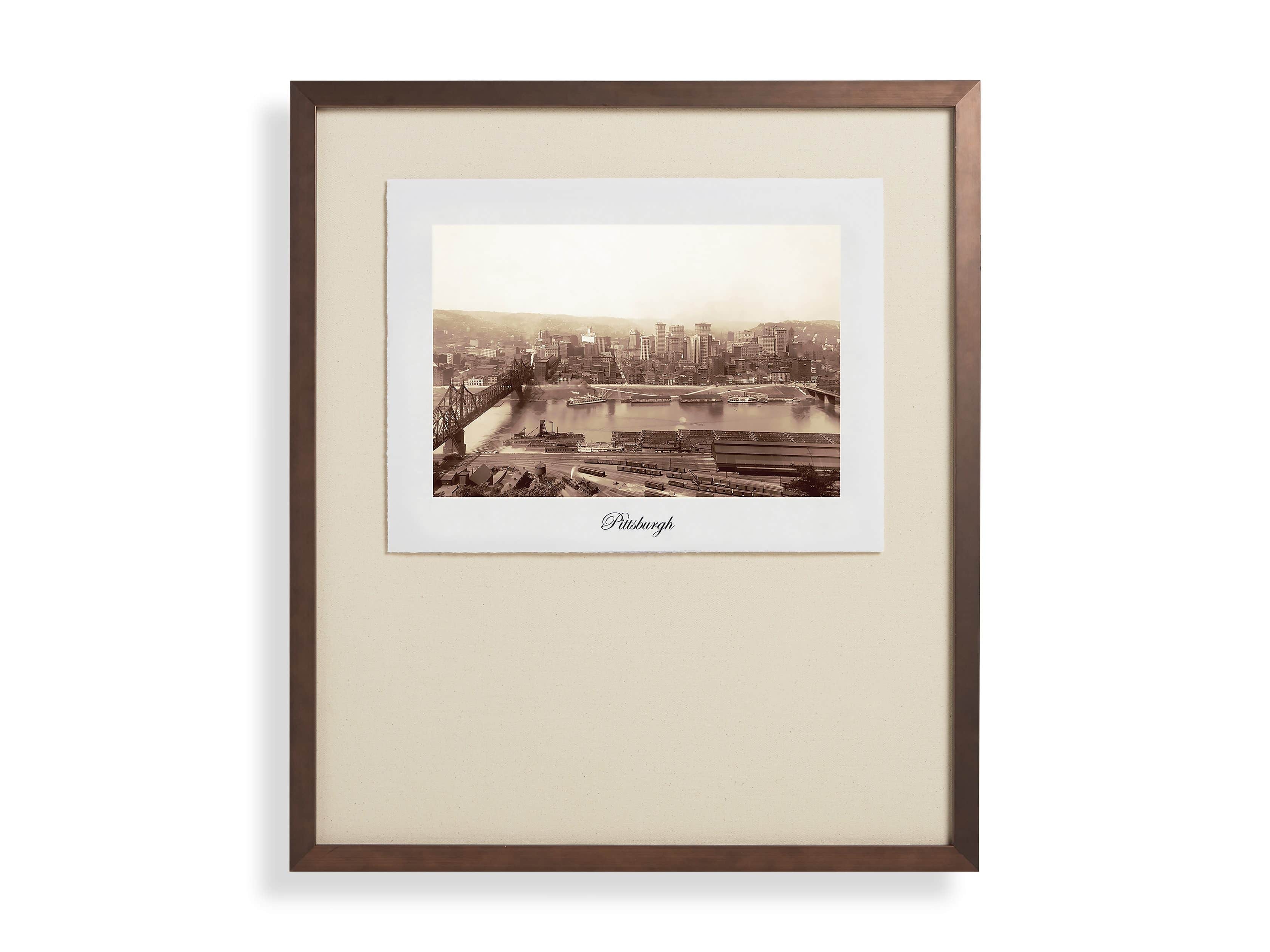 27" Framed Postcard from Pittsburgh III, slide 2 of 2