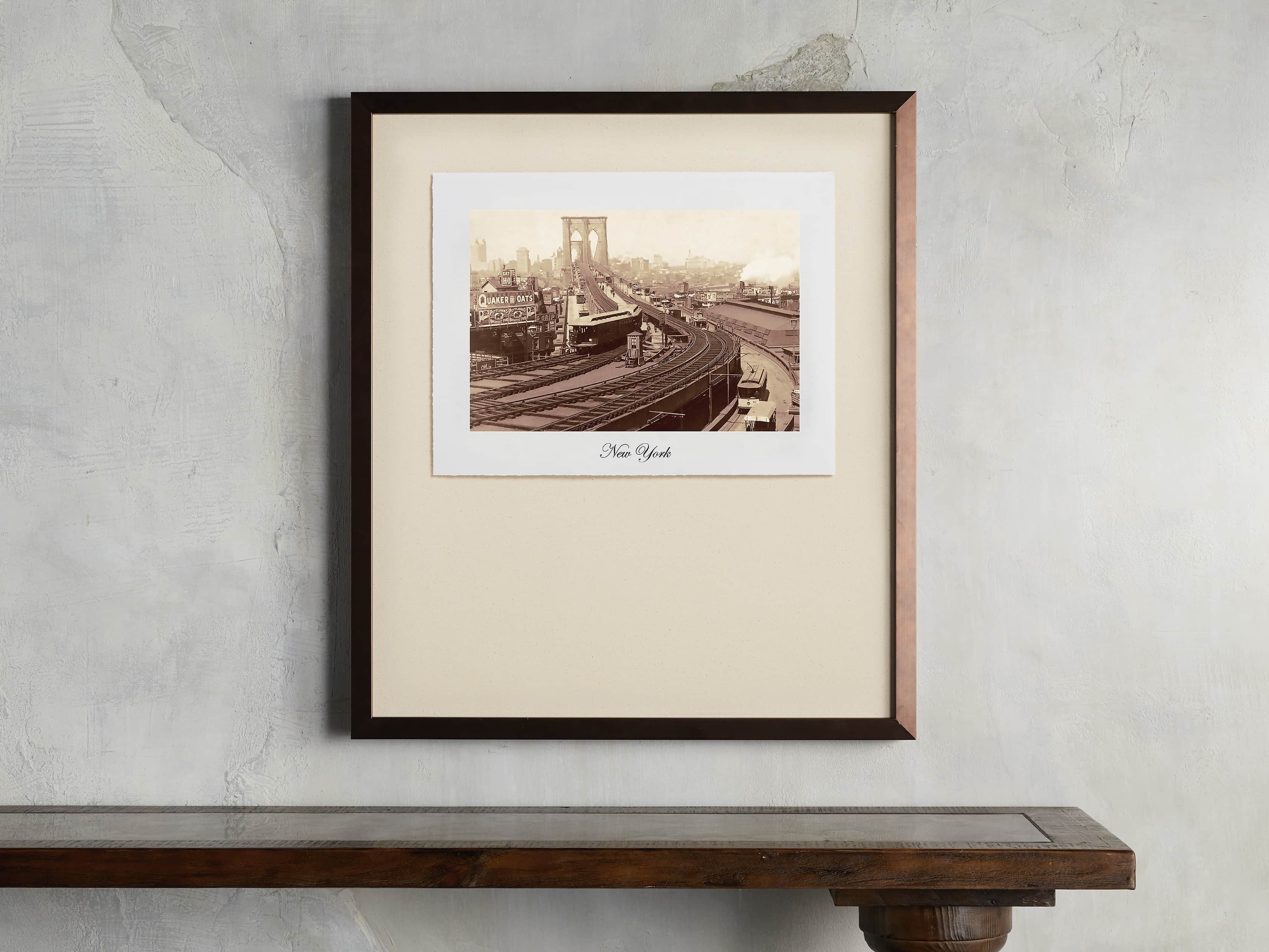 27" Framed Postcard from New York I, slide 1 of 2