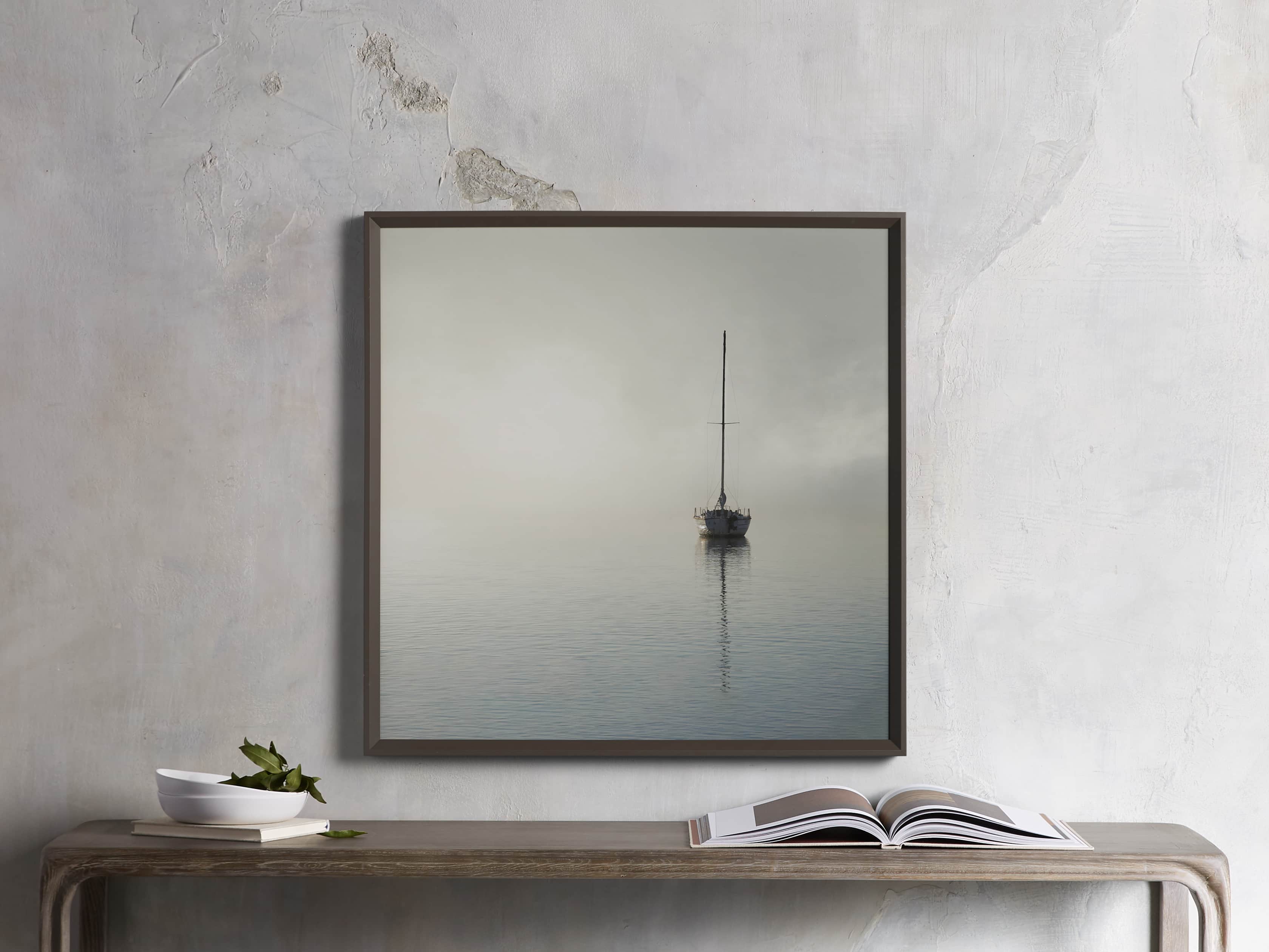 Foggy Morning Sail Print, slide 1 of 3