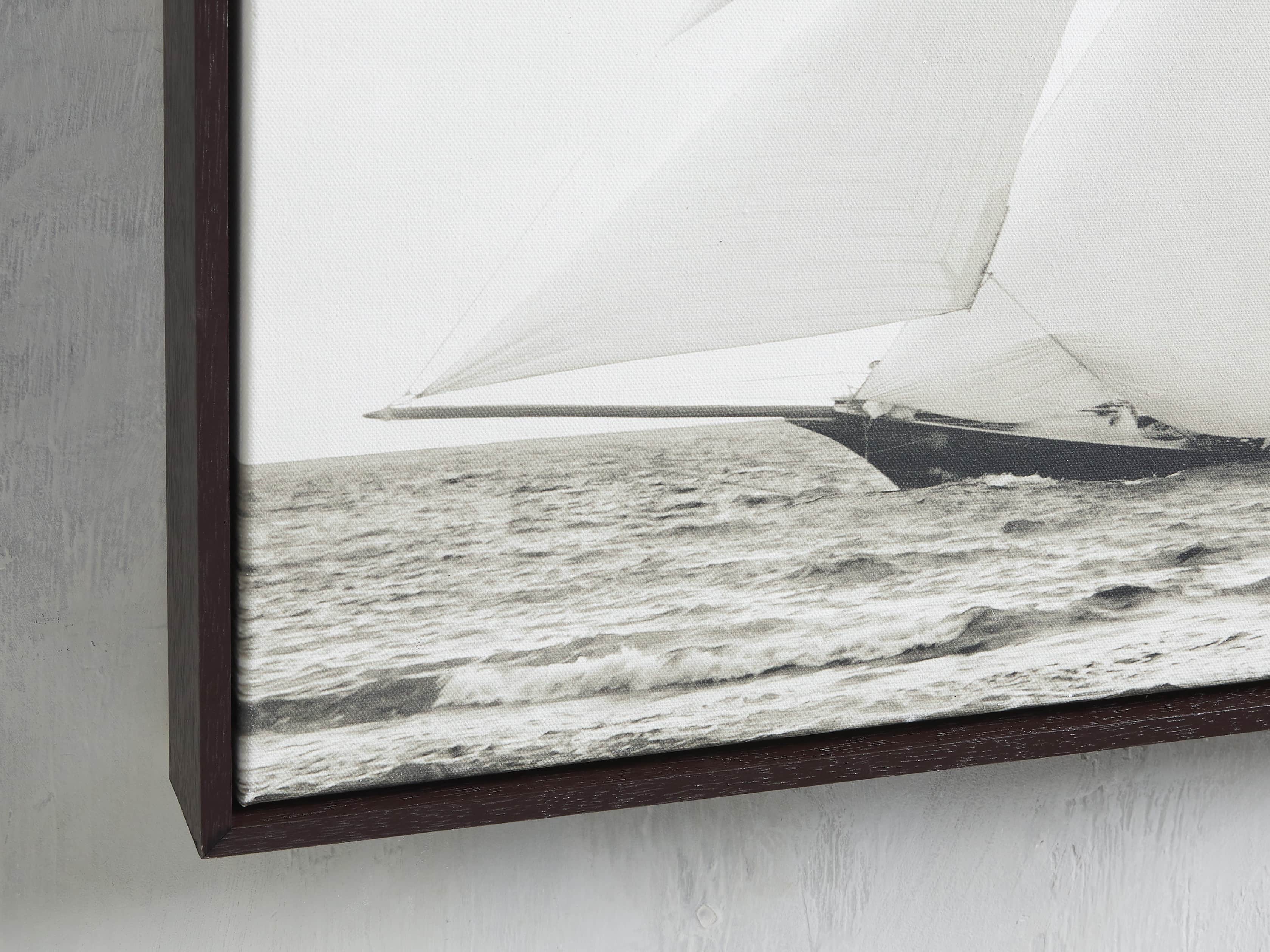 Sepia Sails Framed Print, slide 2 of 3