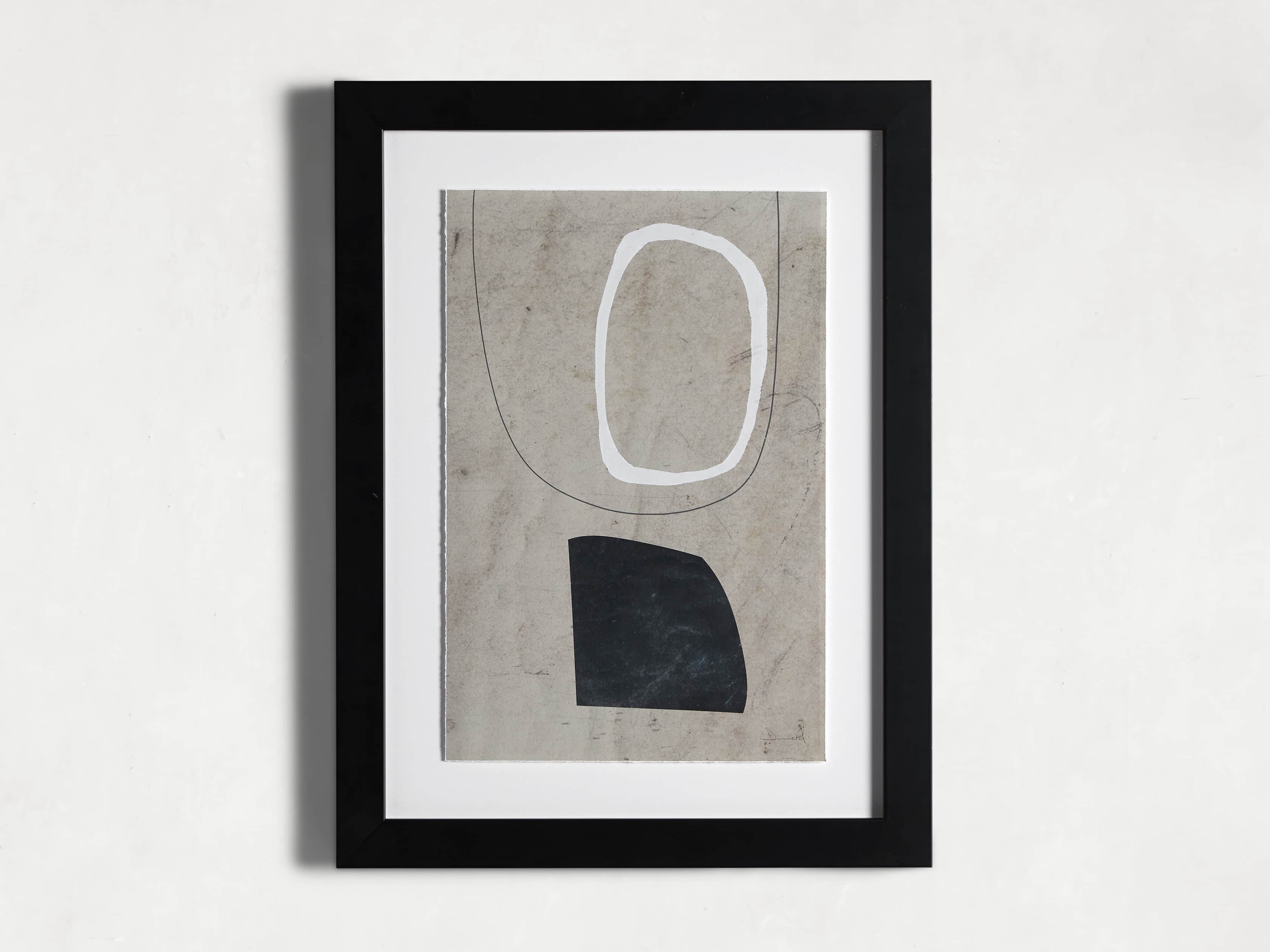 Contemplative Mix Media Framed Print I, slide 3 of 5