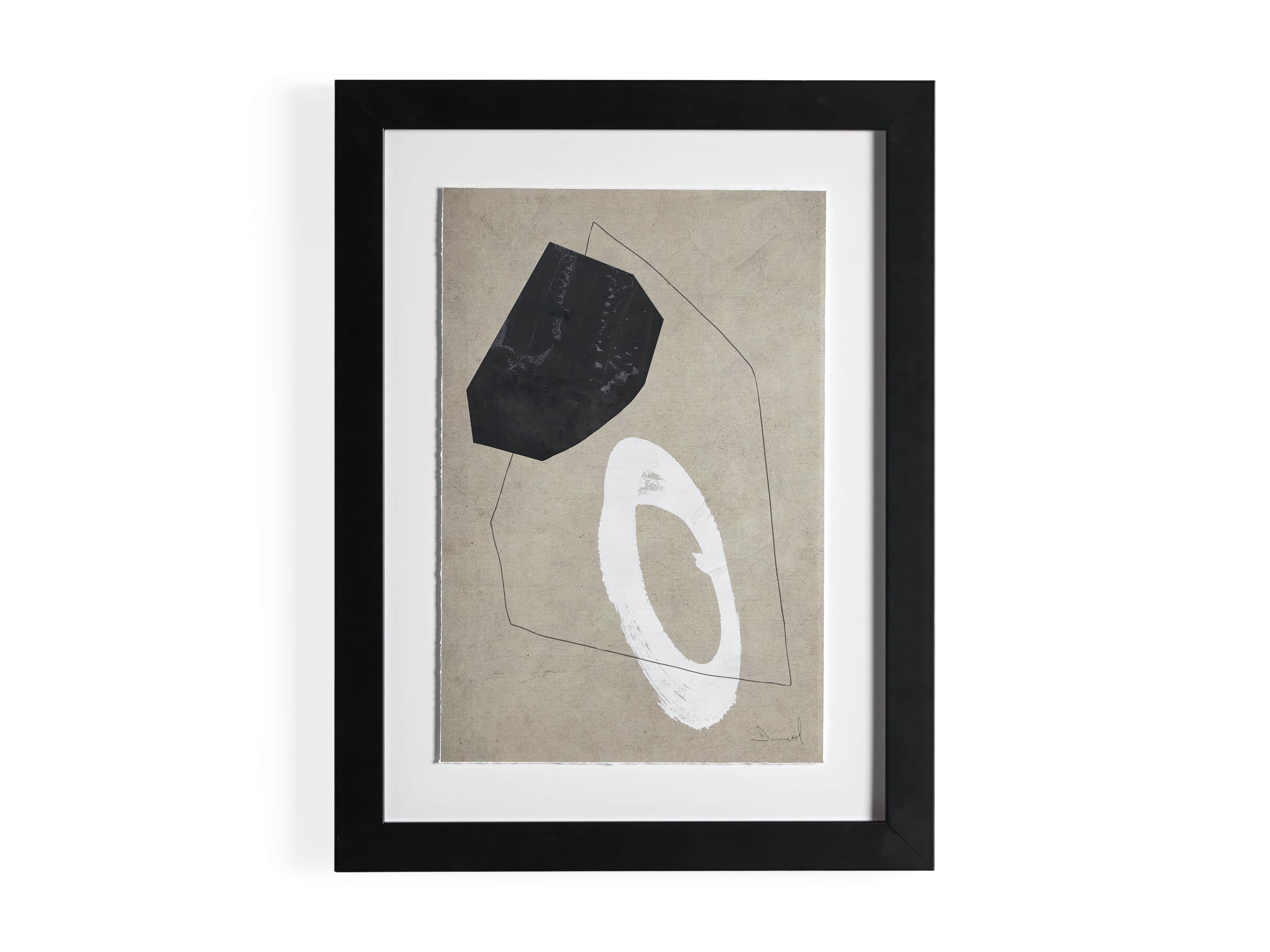 Contemplative Mix Media Framed Print II, slide 7 of 7