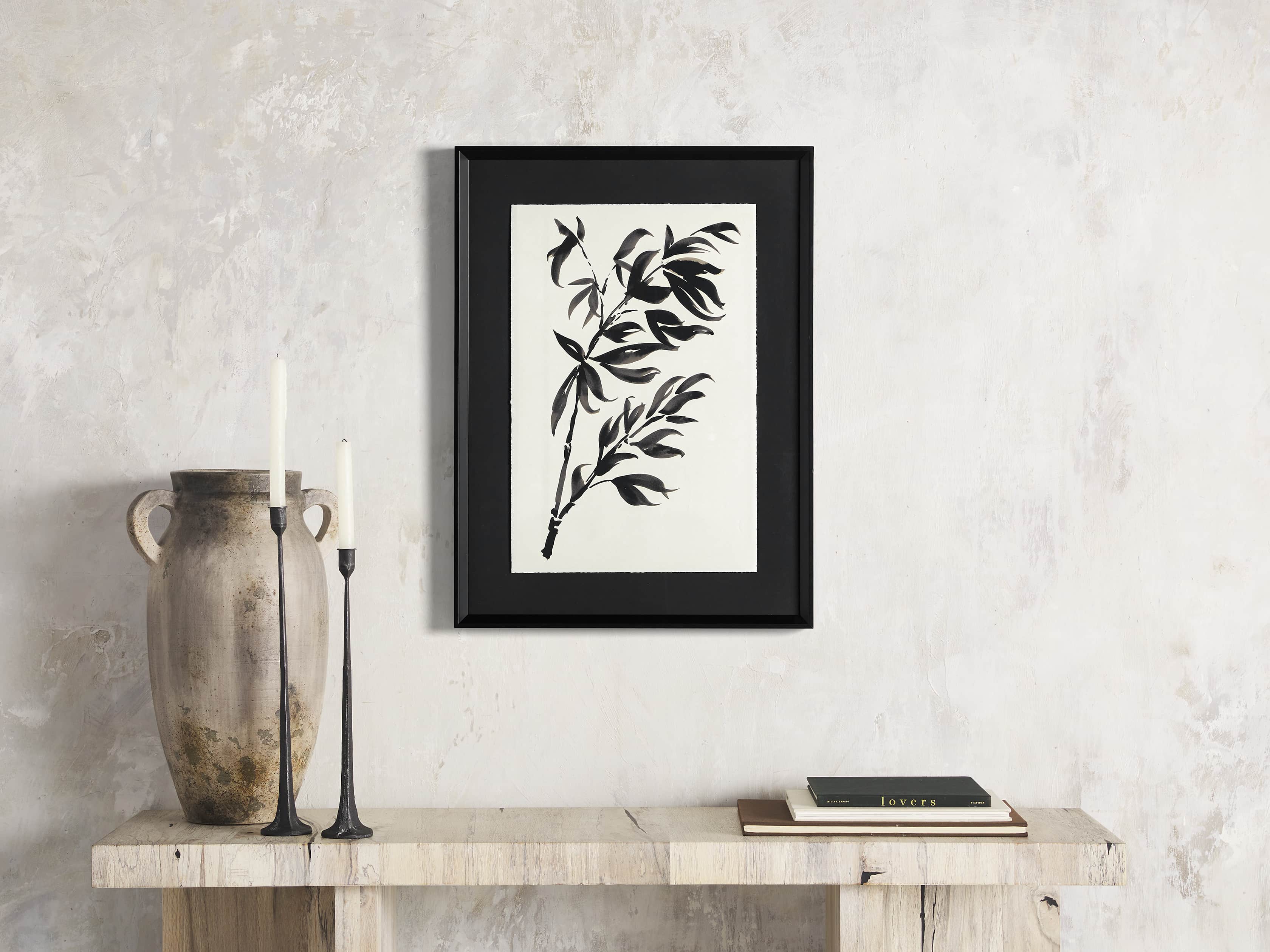 Caligraphy Botanical Framed Print I, slide 1 of 7