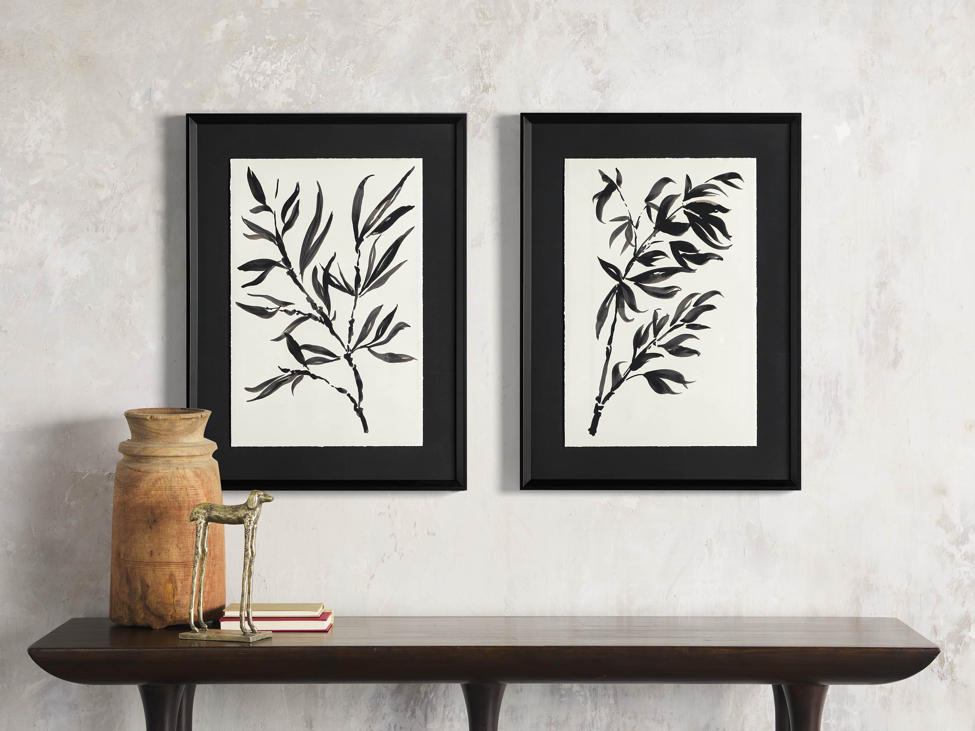 Caligraphy Botanical Framed Print II, slide 3 of 6