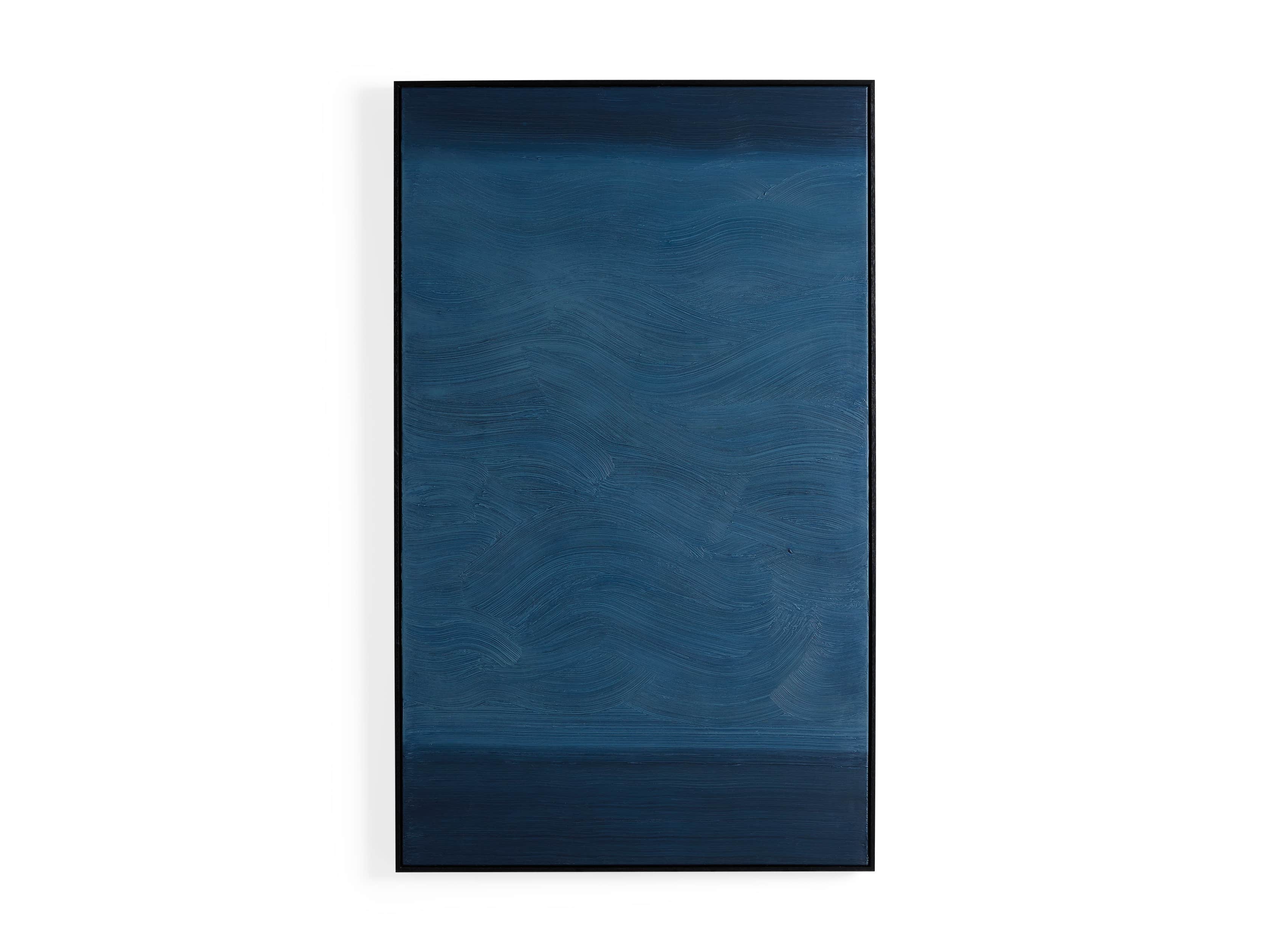 Indigo Waves Framed Painting, slide 5 of 5