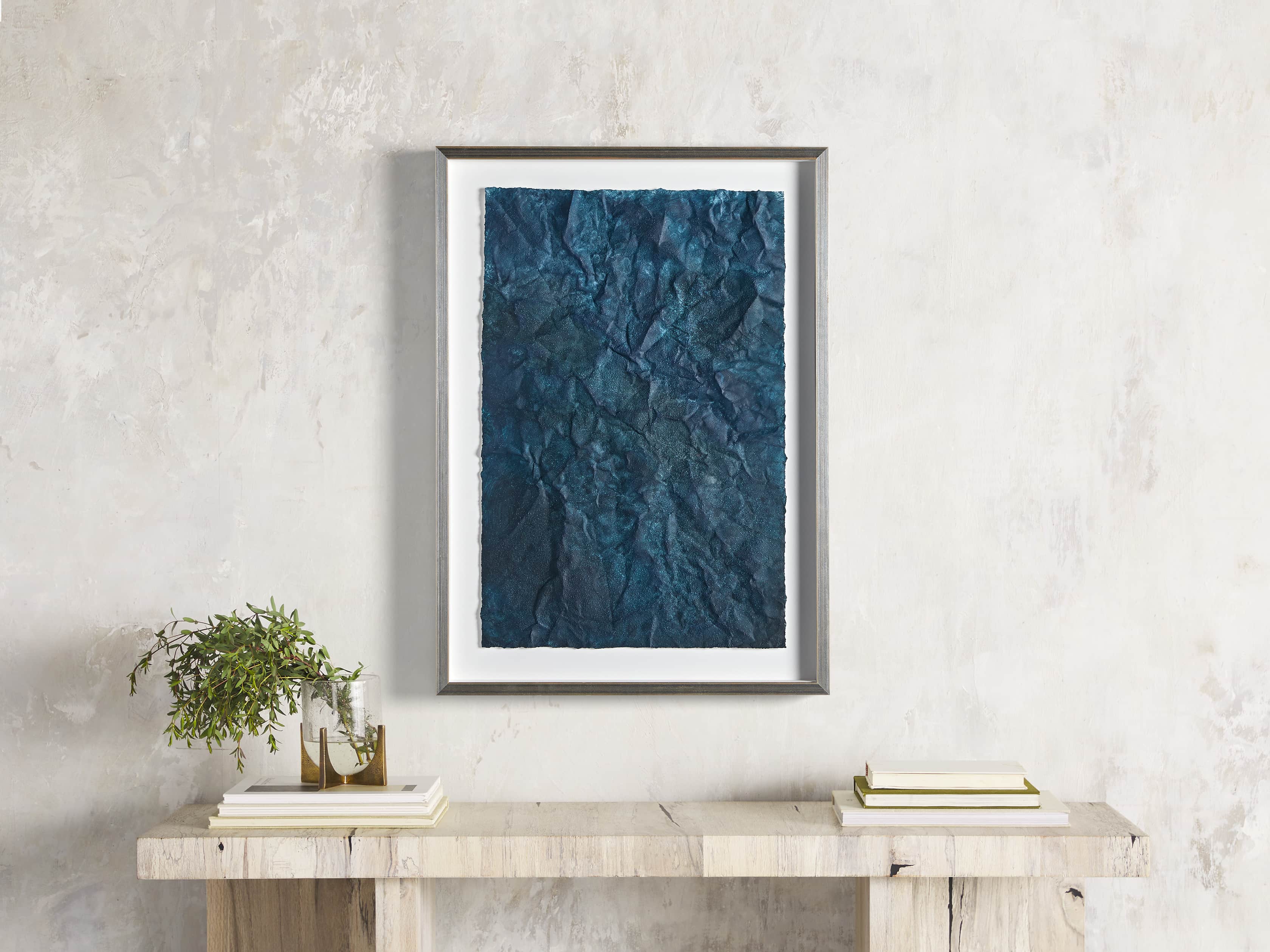 Denim Abstract Framed Print II, slide 1 of 9