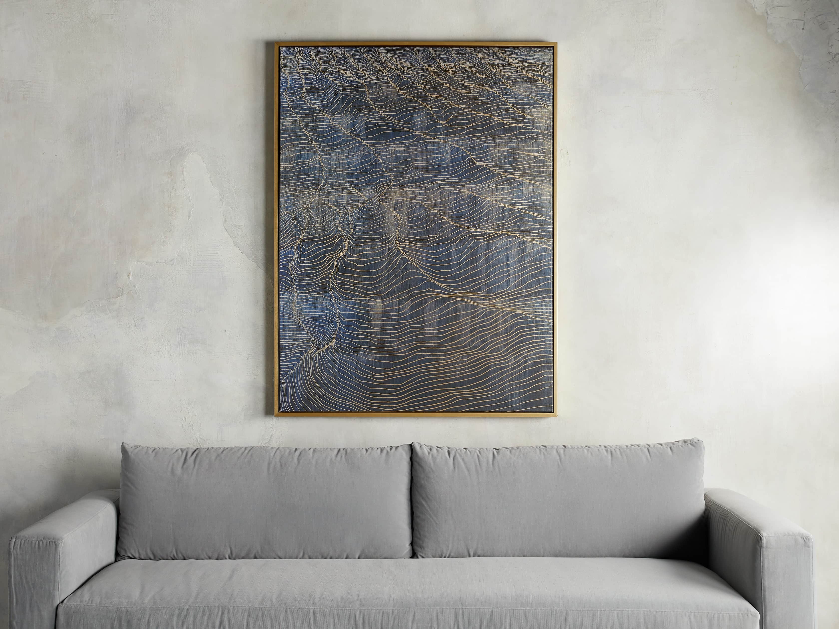 Water Marks Framed Print
