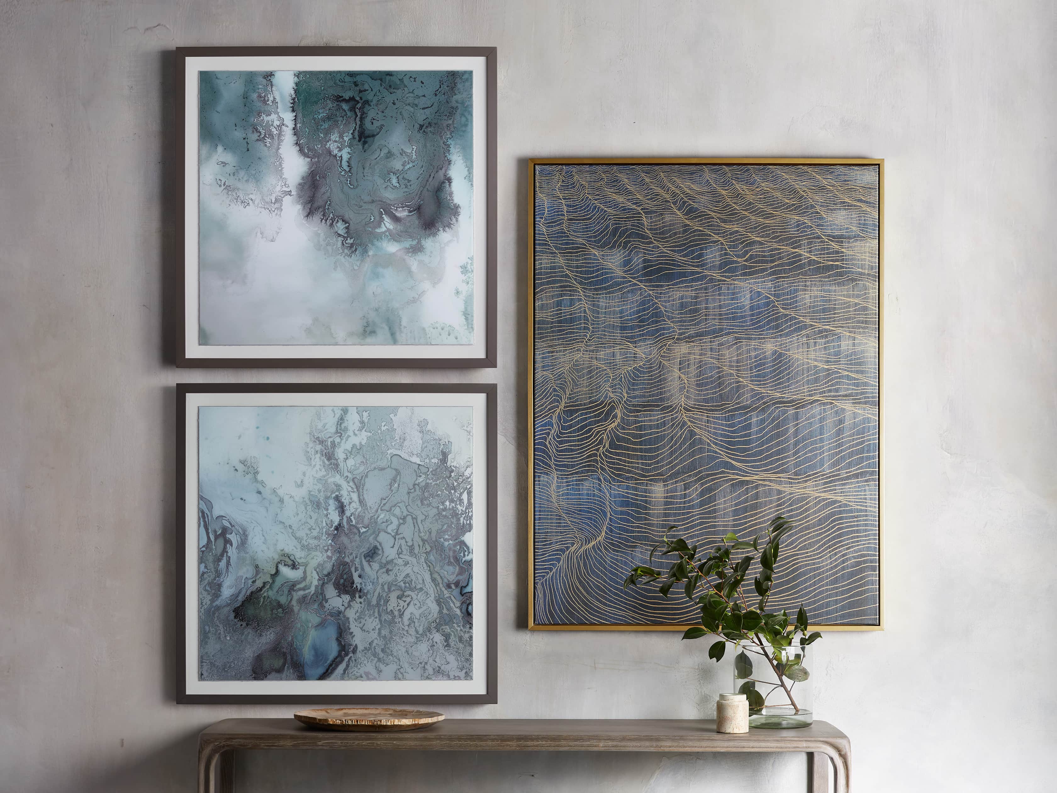 Water Marks Framed Print