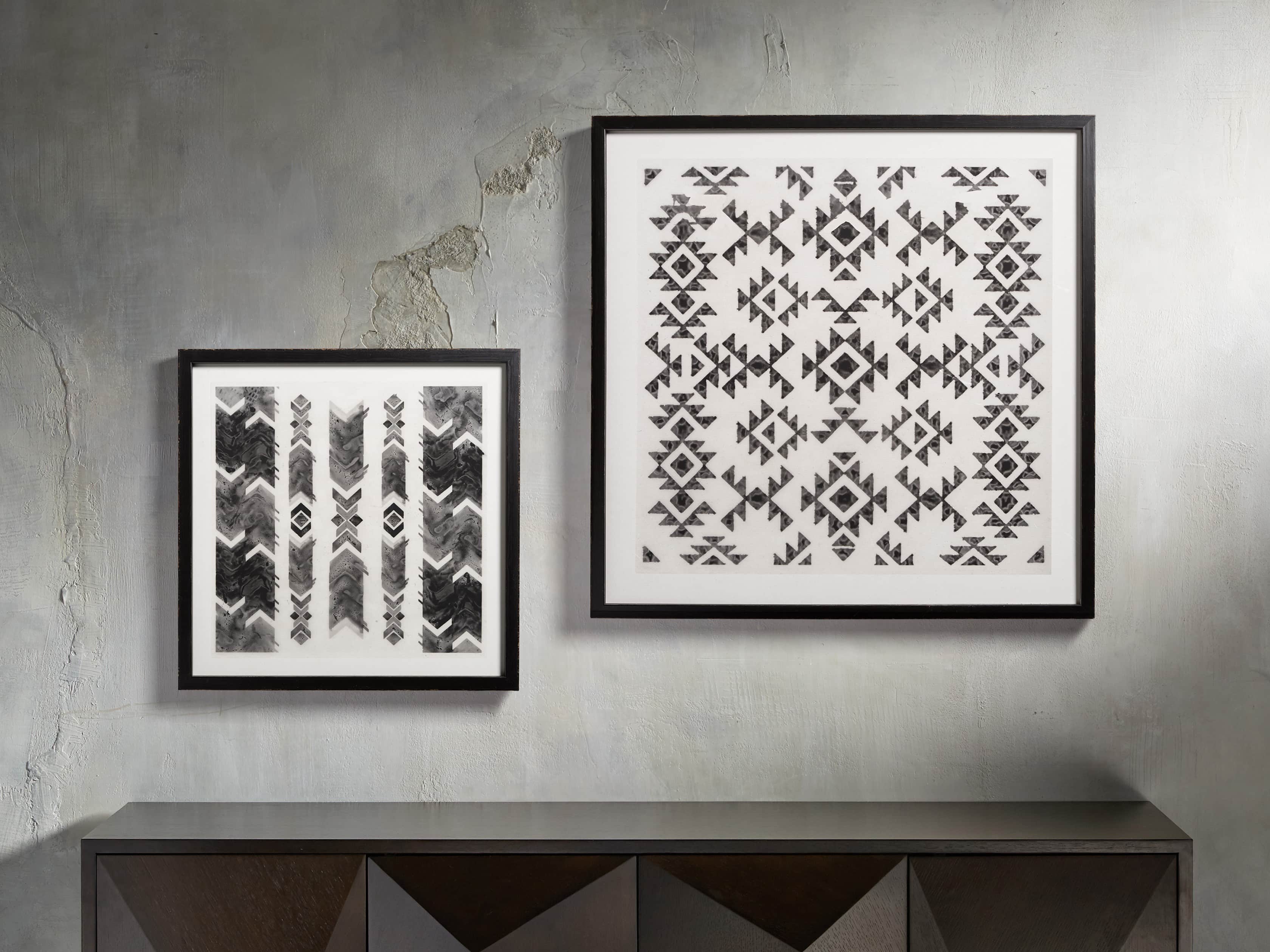 Ink Impression 21" Framed Print