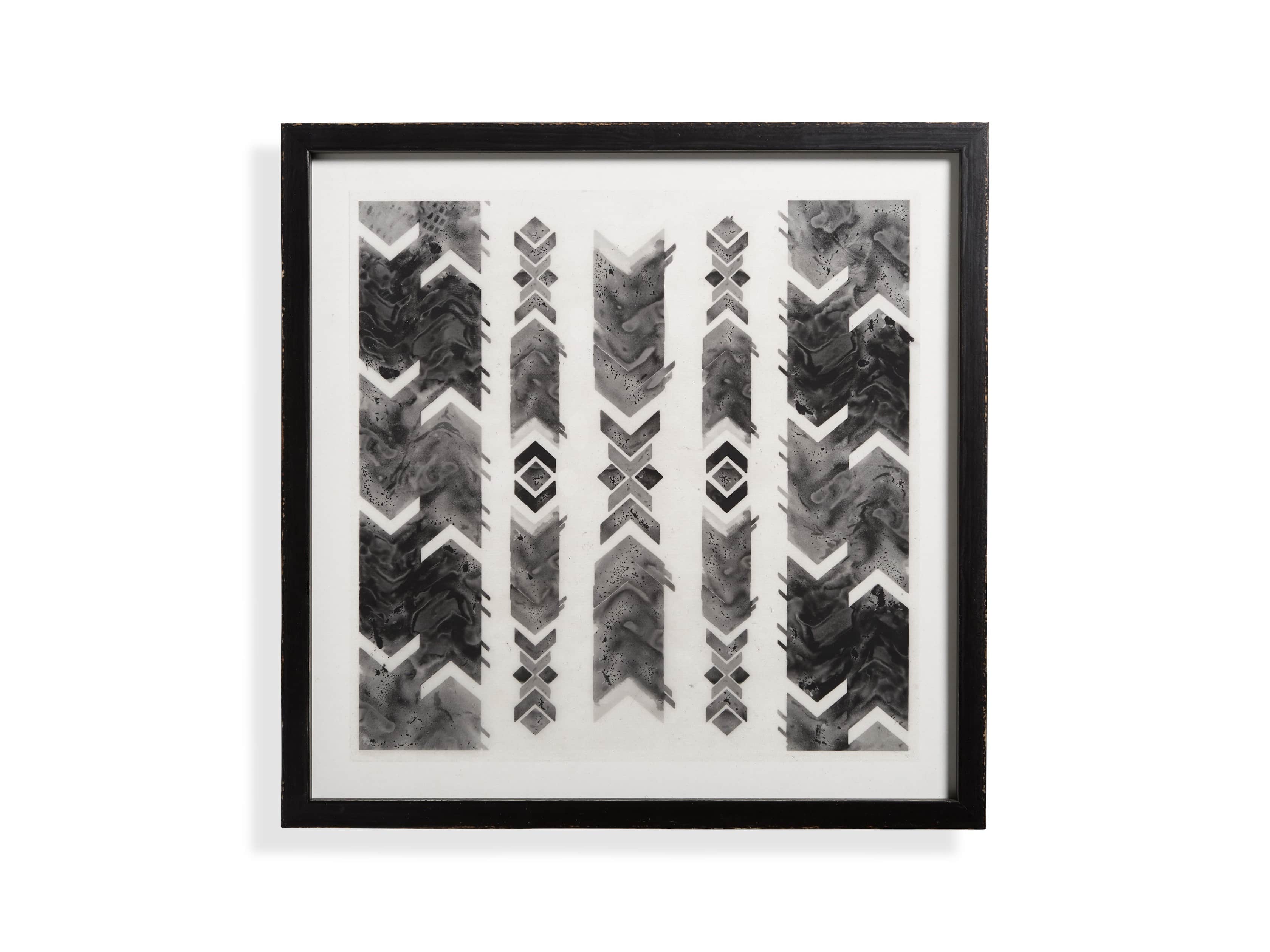 Ink Impression 21" Framed Print