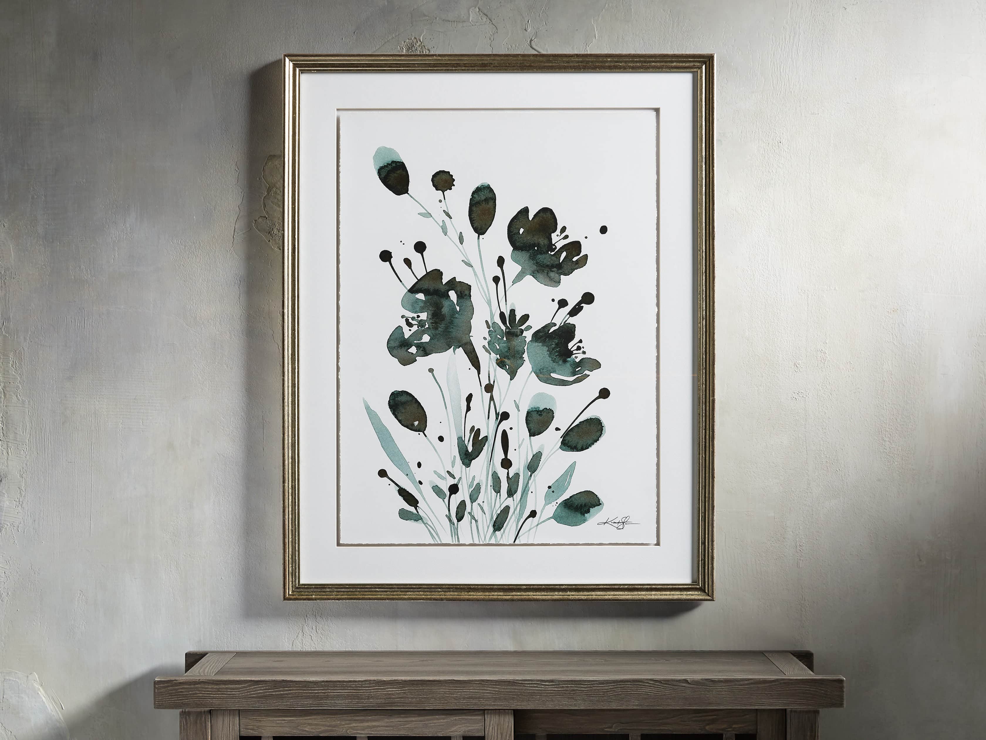 Harmonious Petals 30" Framed Print II, slide 1 of 4