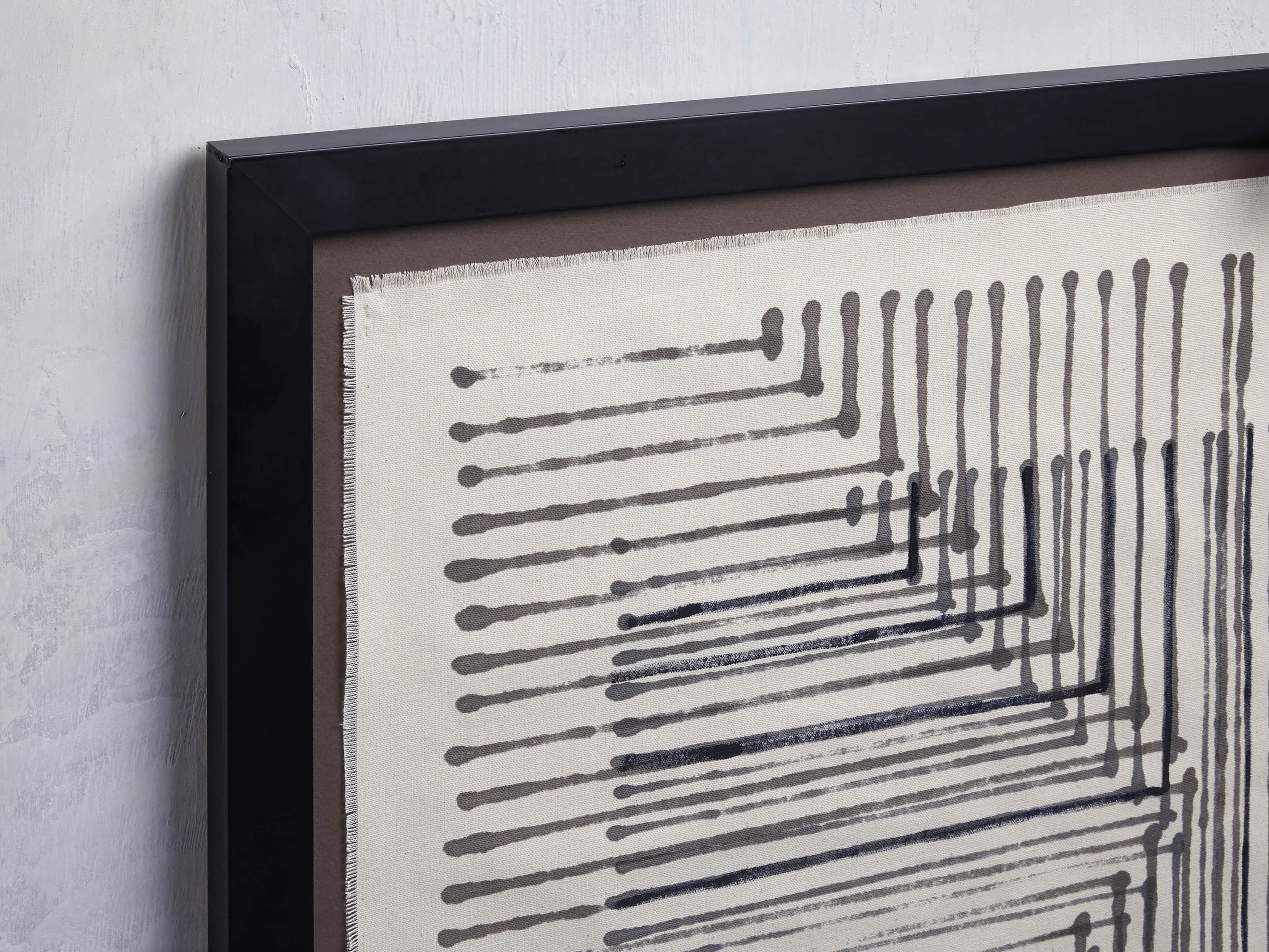 Abstract Lines Framed Tapestry IV, slide 2 of 6