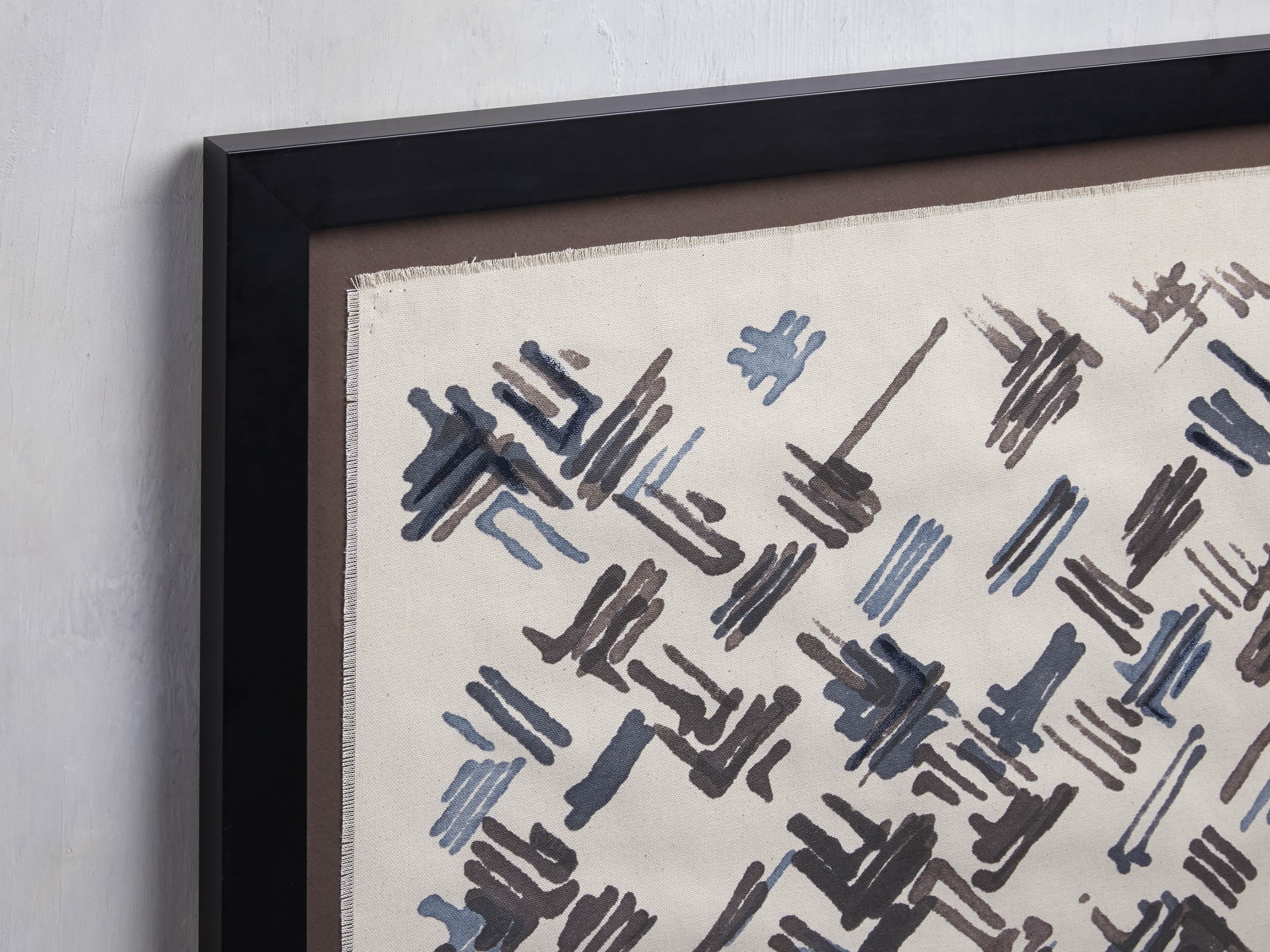 Abstract Lines Framed Tapestry V, slide 2 of 4