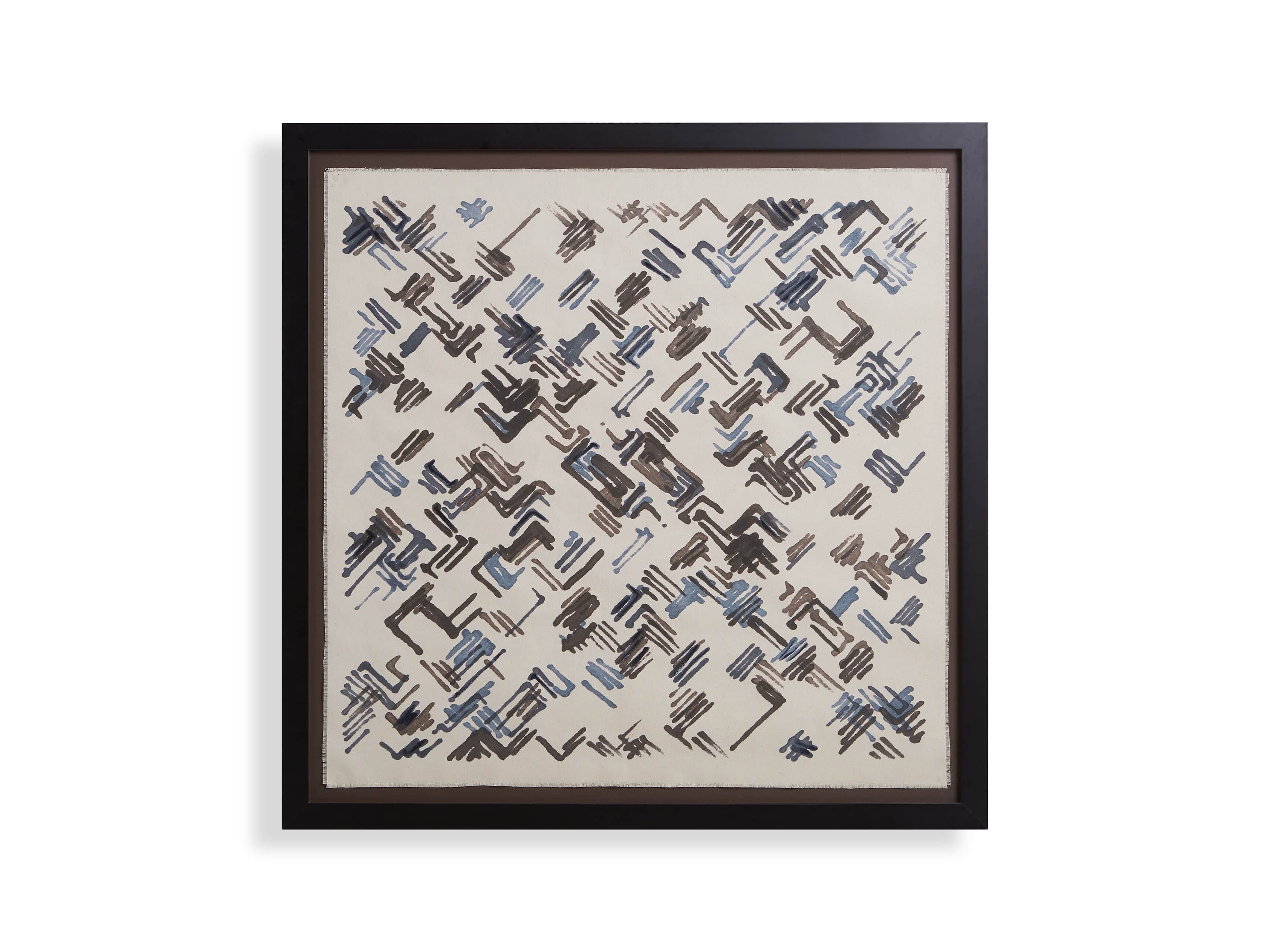 Abstract Lines Framed Tapestry V, slide 4 of 4