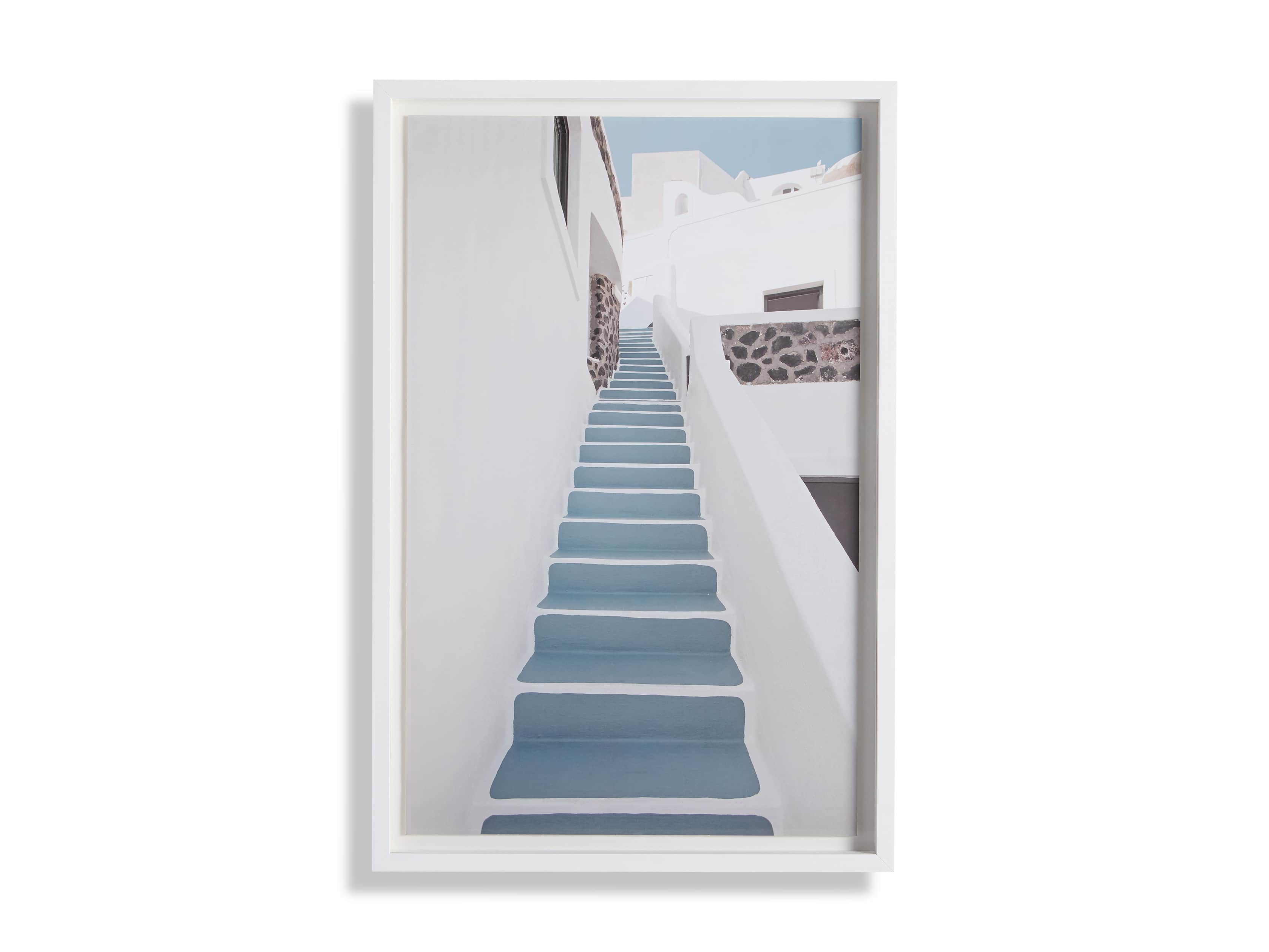 Blue Stairway Framed Print, slide 3 of 4