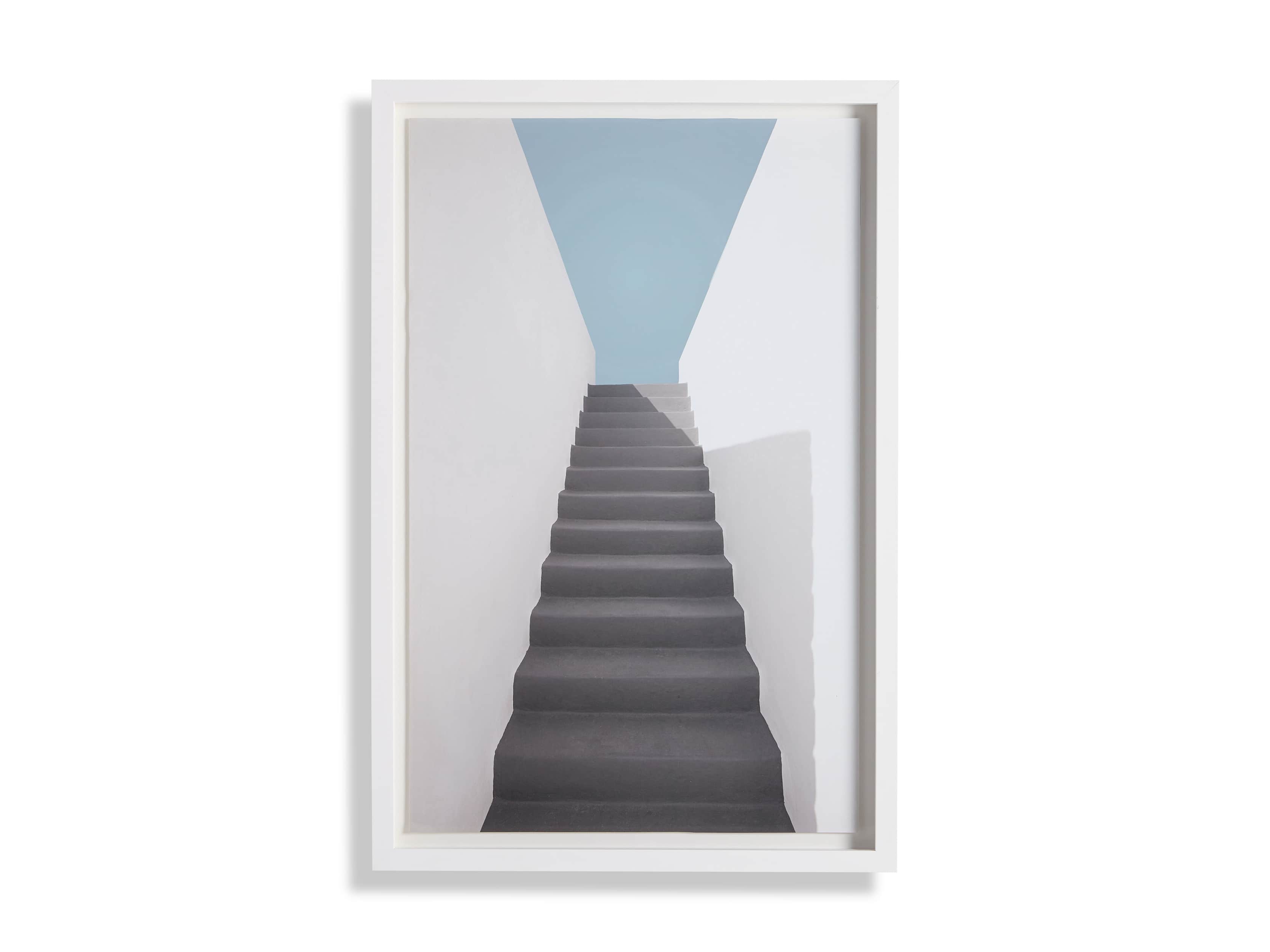 Grey Stairway Framed Print, slide 5 of 5