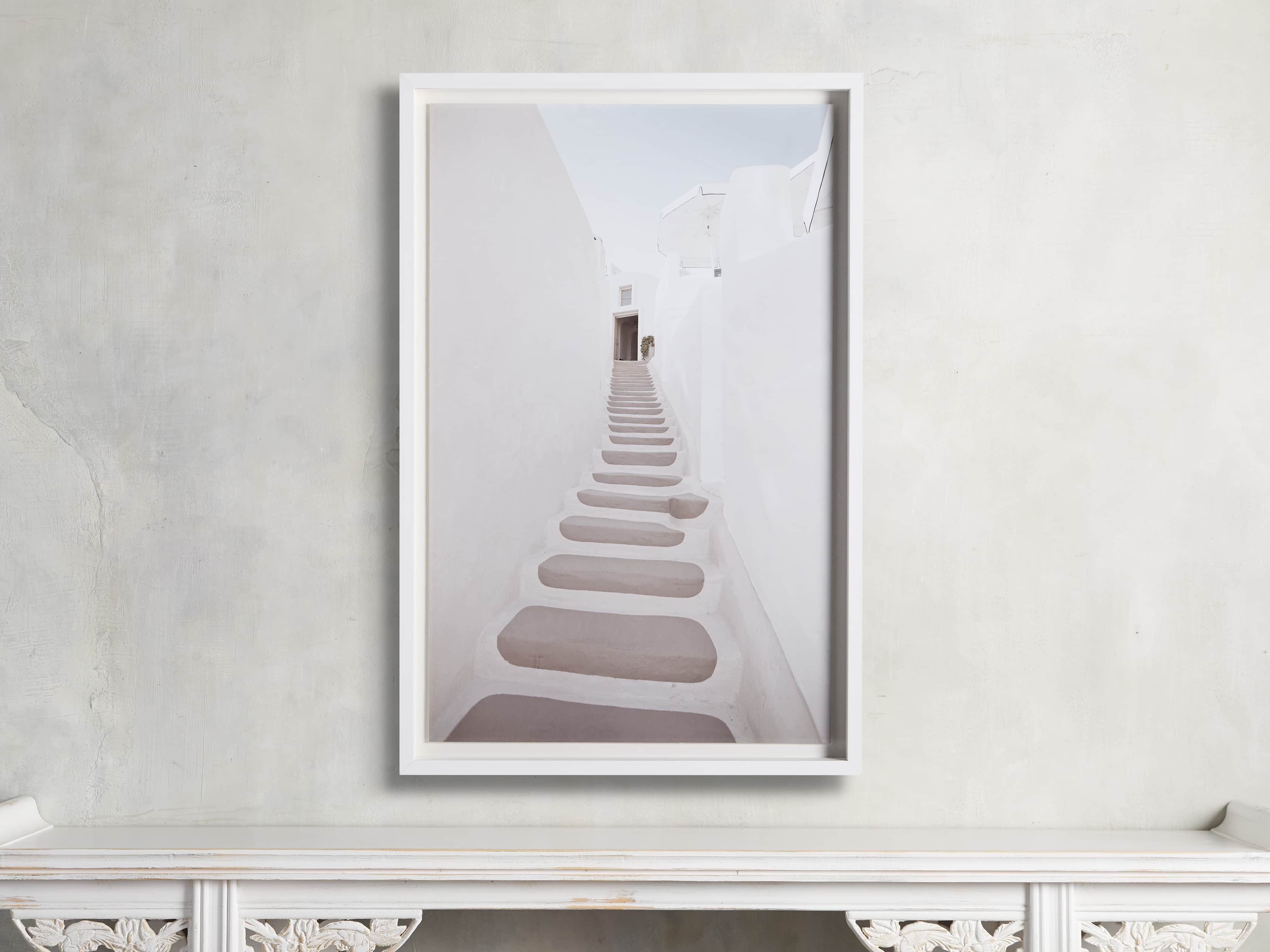 Pink Stairway Framed Print, slide 1 of 4