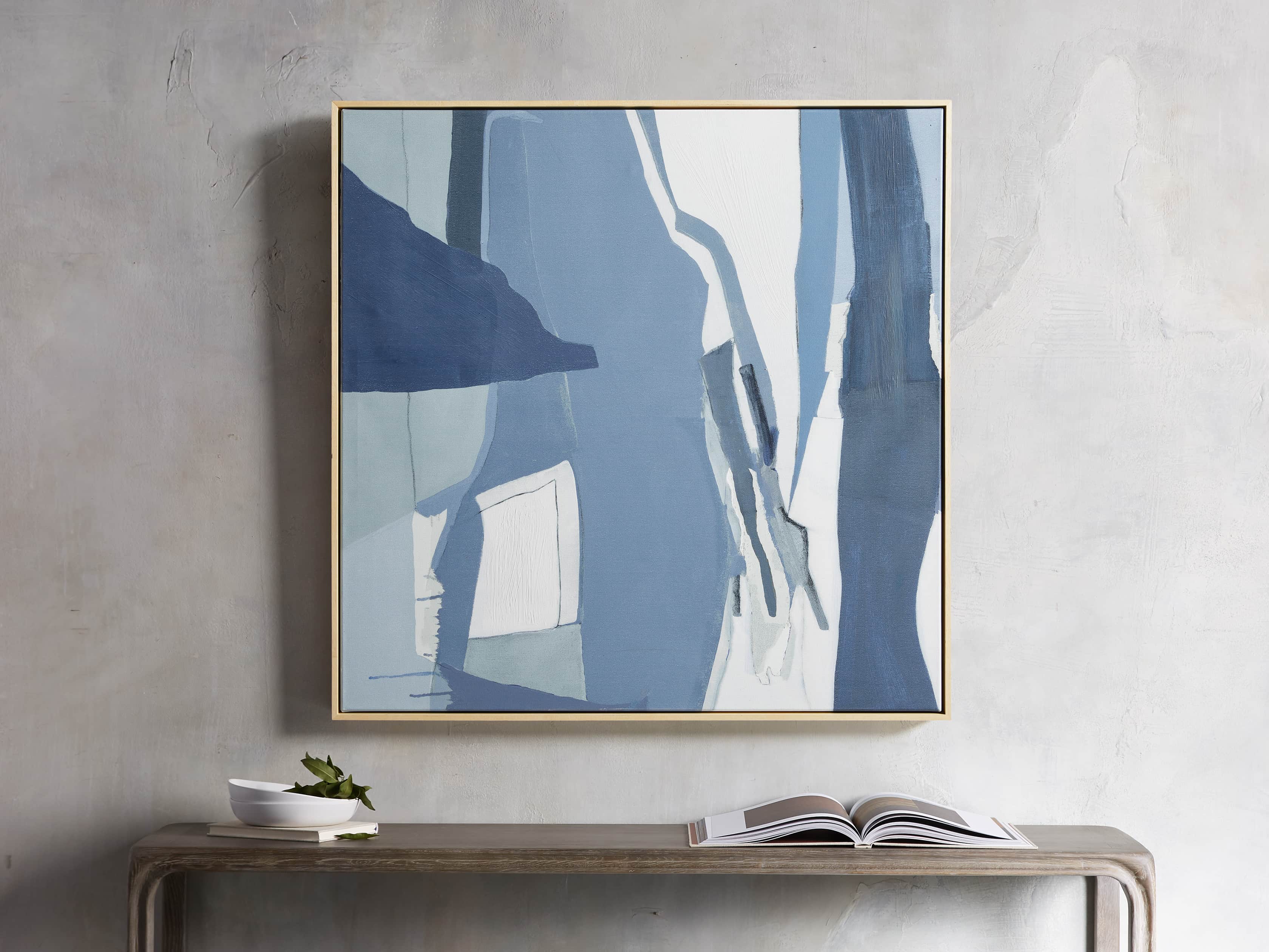 Nuances De Bleu Framed Print, slide 1 of 4
