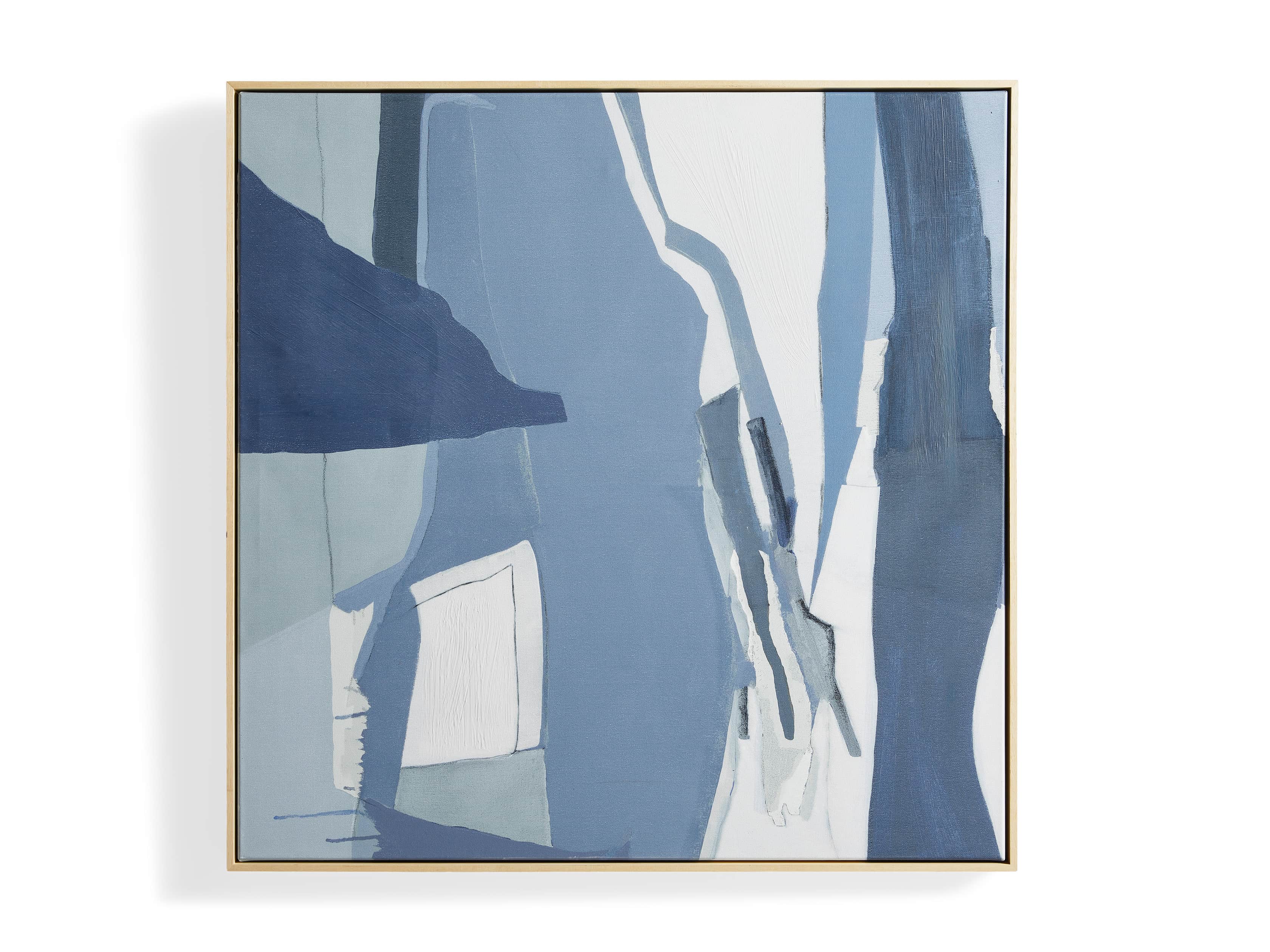 Nuances De Bleu Framed Print, slide 4 of 4