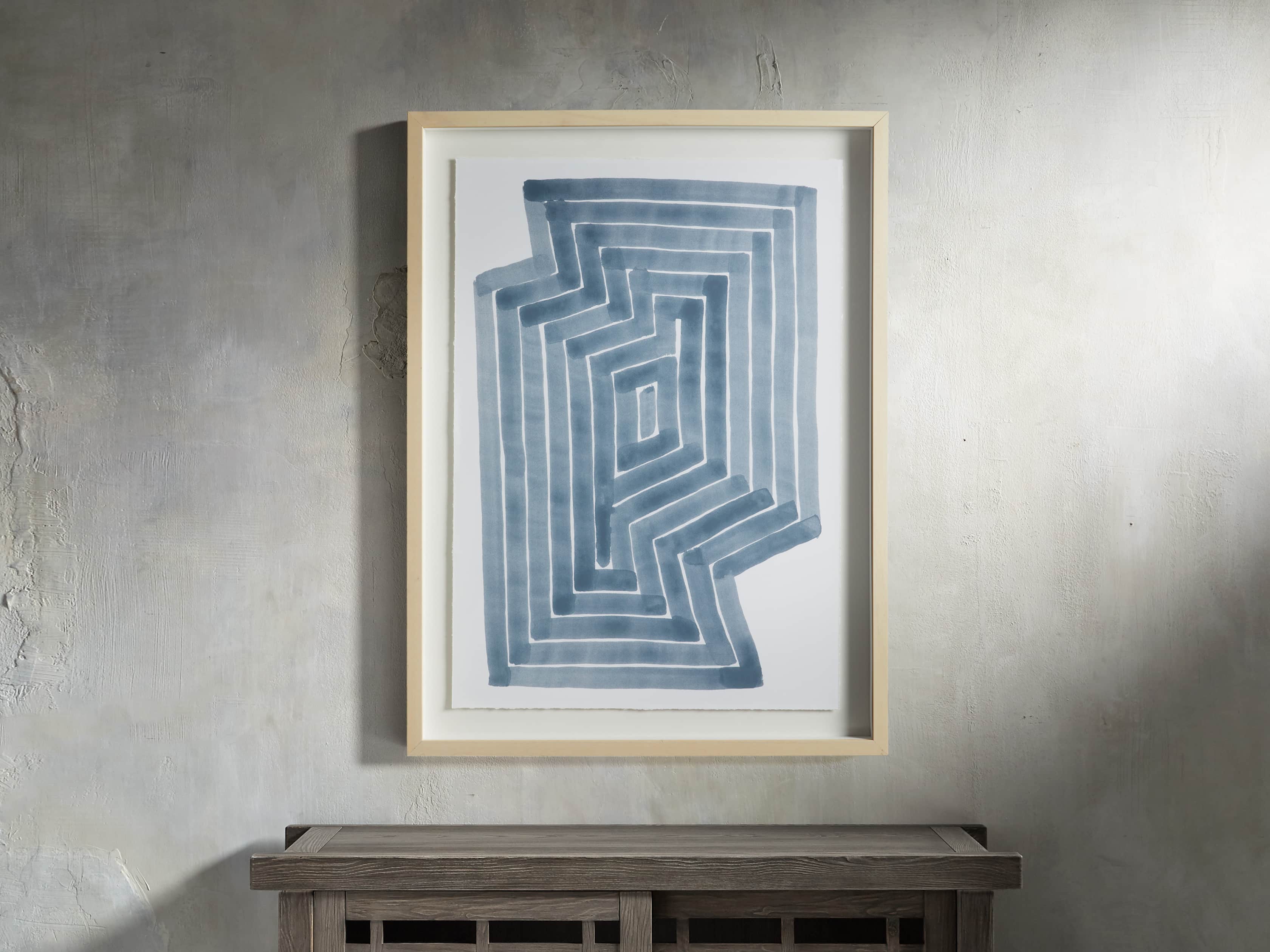 Linee Blu Framed Print I, slide 1 of 5